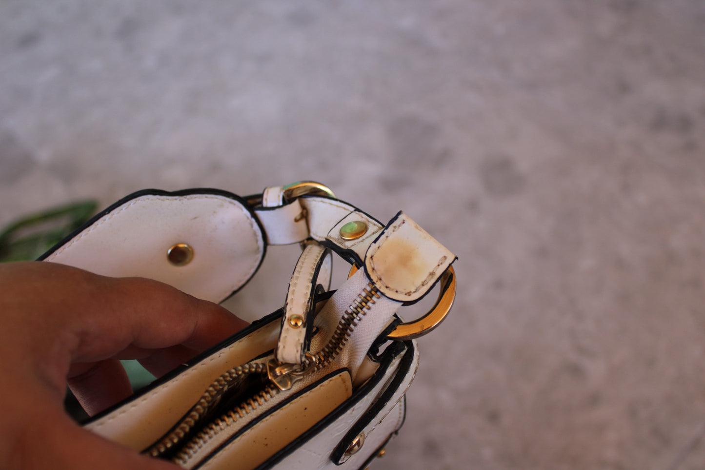 White Eyelet Guess Bag