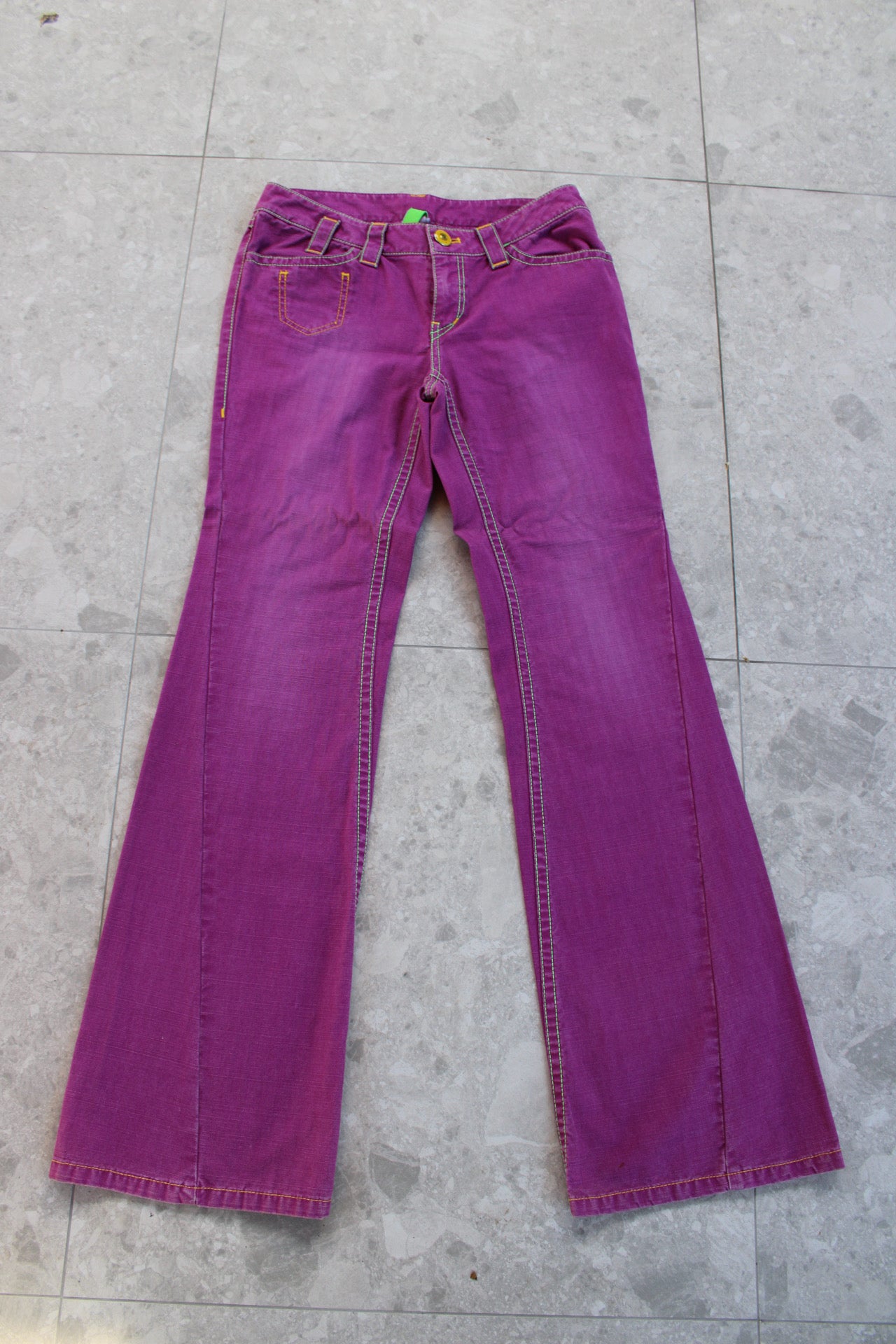 Magenta Denim Jeans