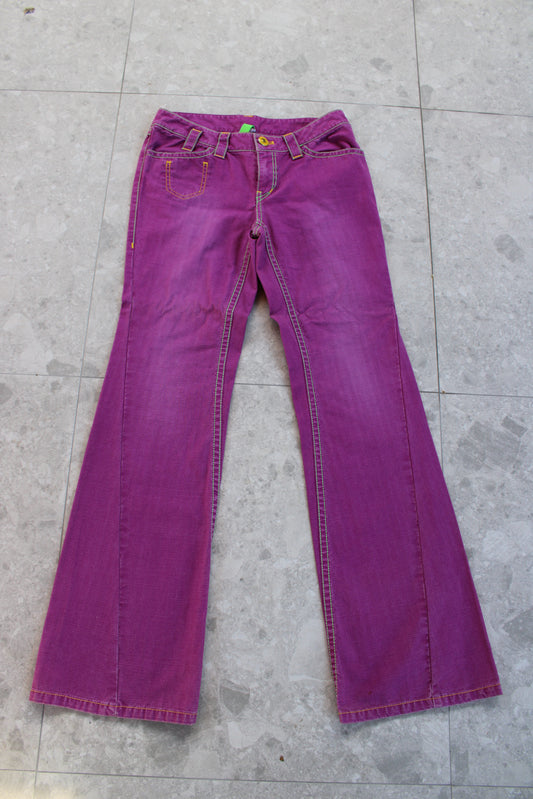 Magenta Denim Jeans