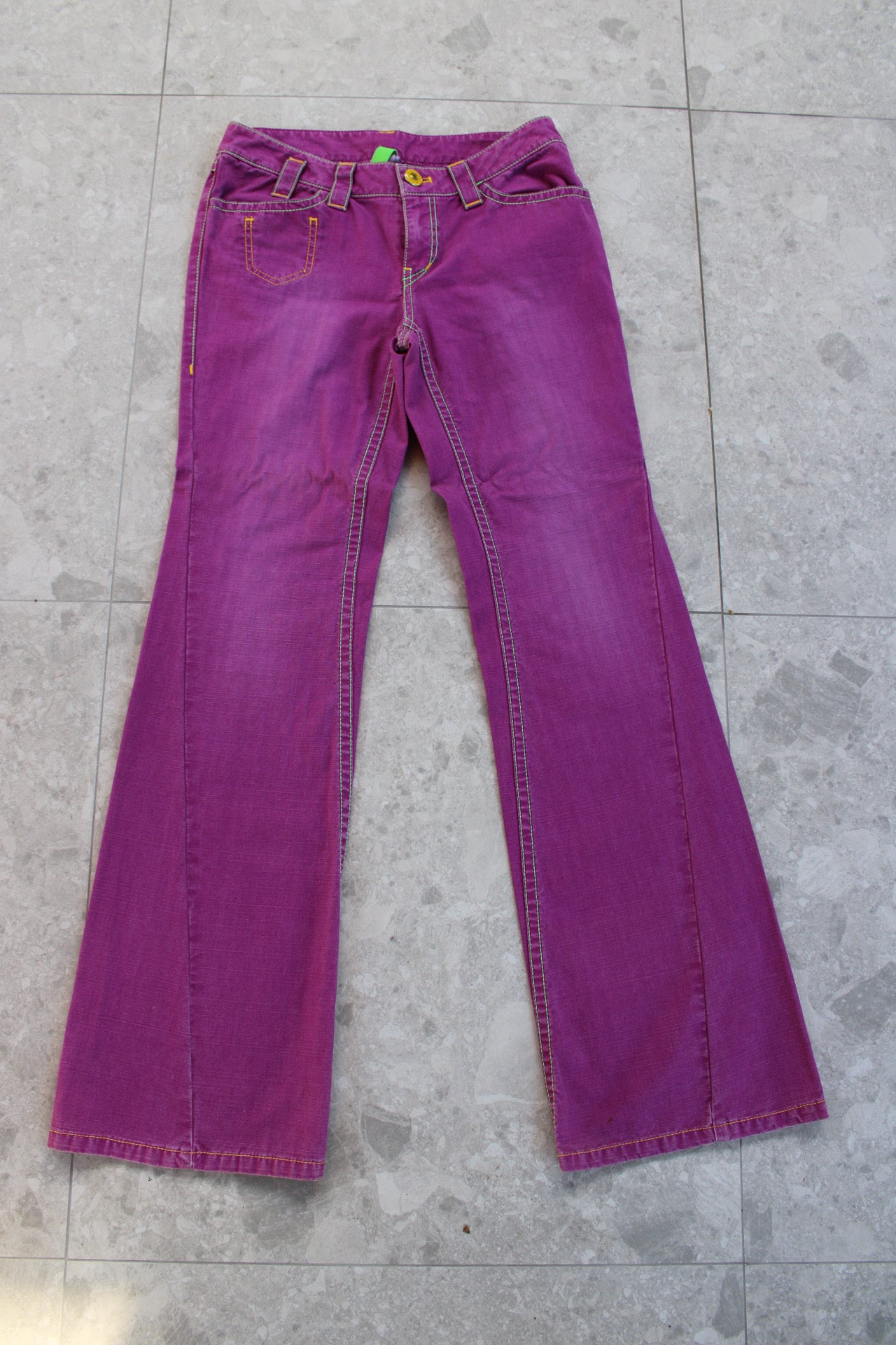 Magenta Denim Jeans