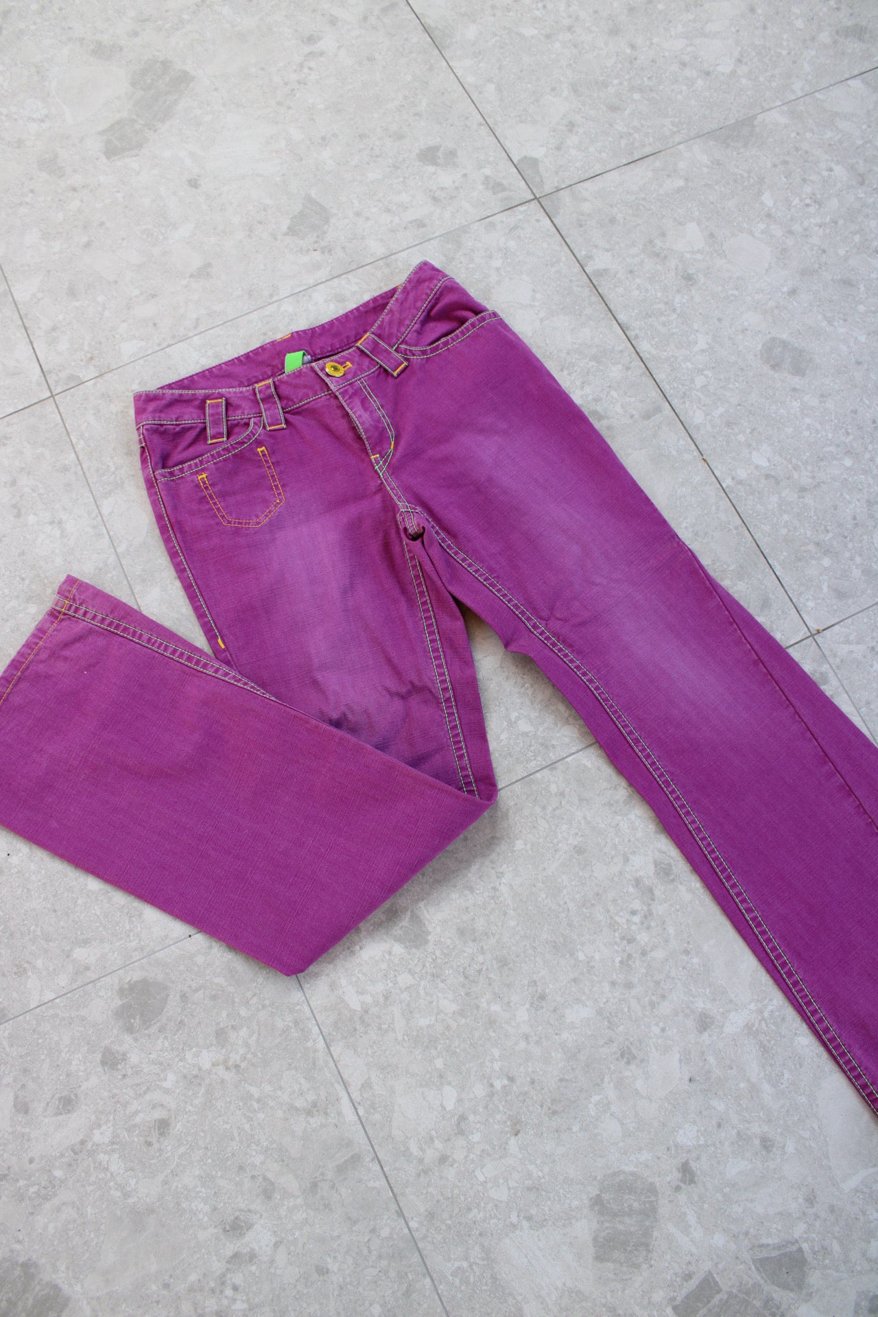 Magenta Denim Jeans