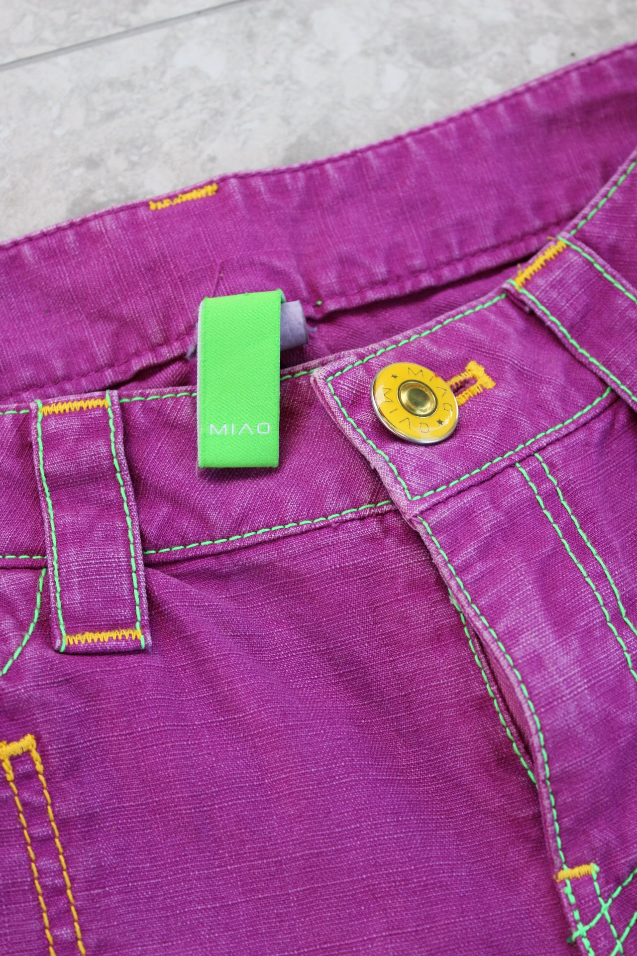 Magenta Denim Jeans