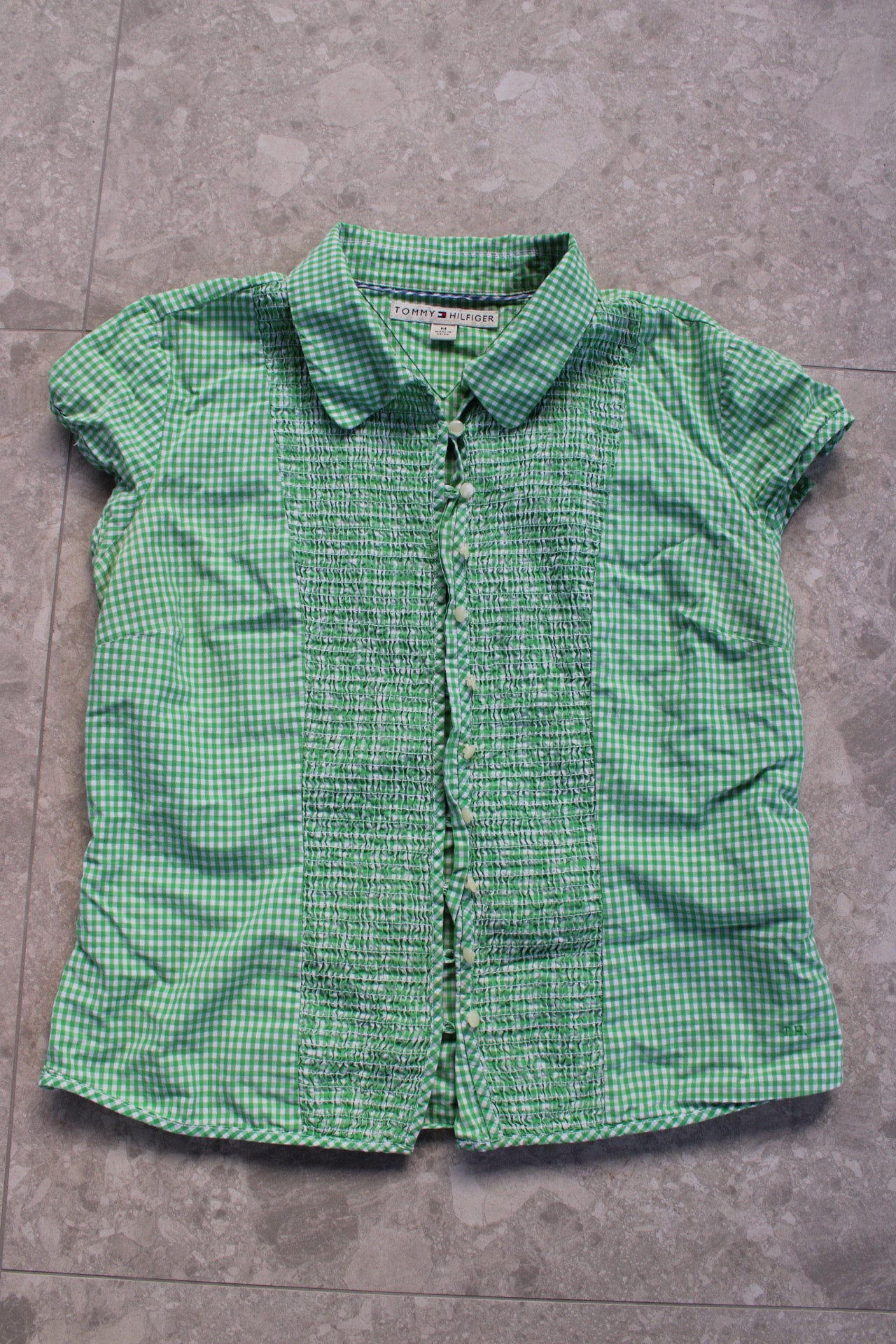 Tommy Hiliger Gingham Blouse