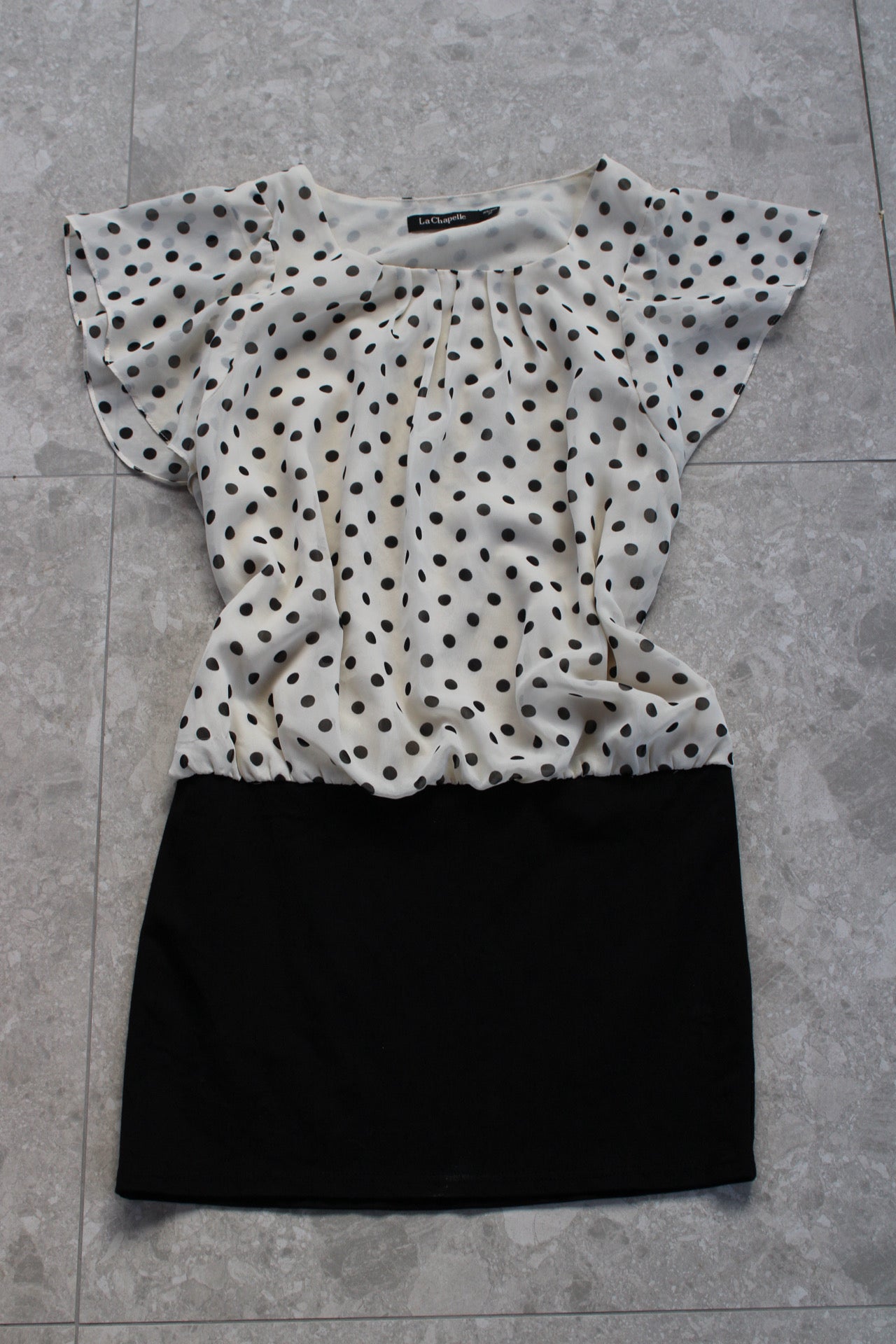 PolkaDot Drop waist Dress