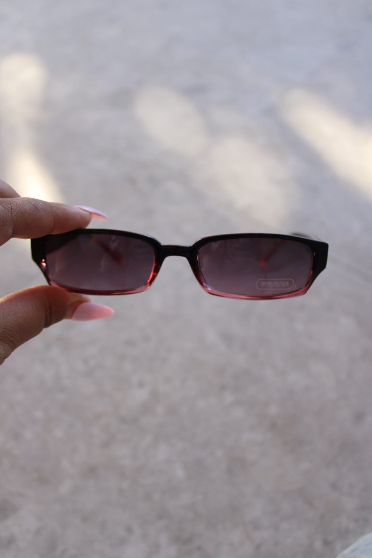 Pink Ombre Dimond Sunglasses