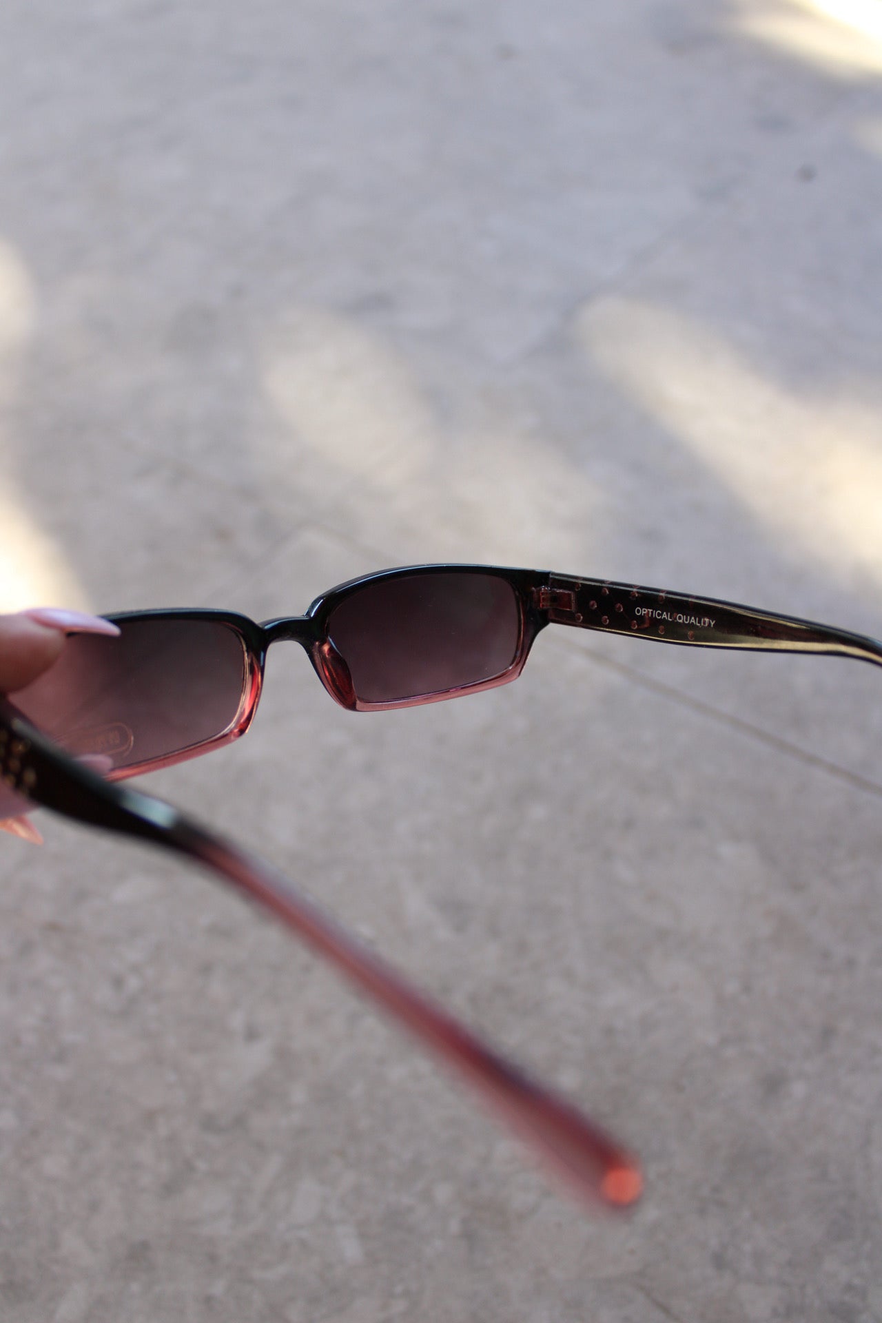 Pink Ombre Dimond Sunglasses