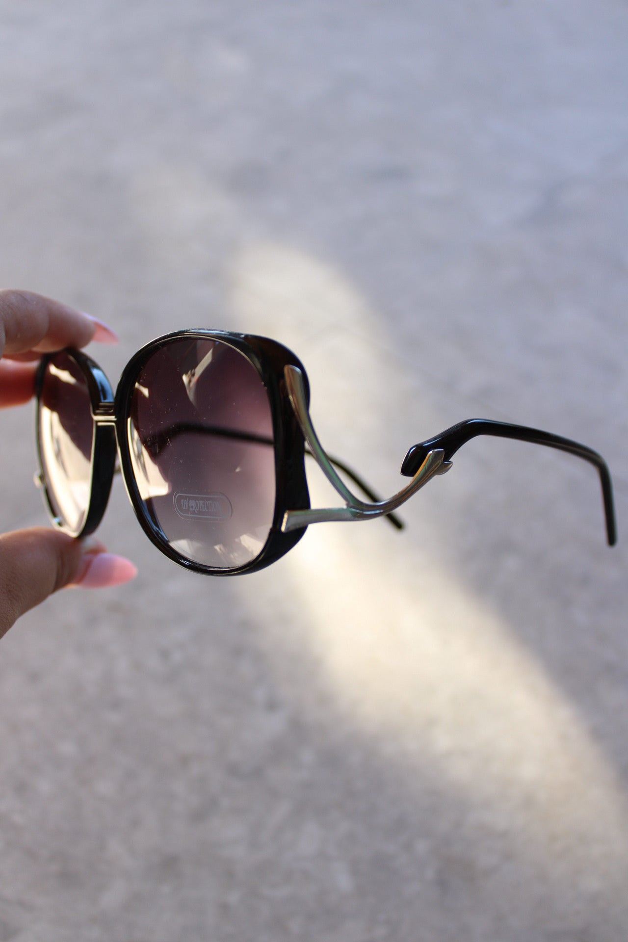 Oversized Sunglasses with Mermaid tail