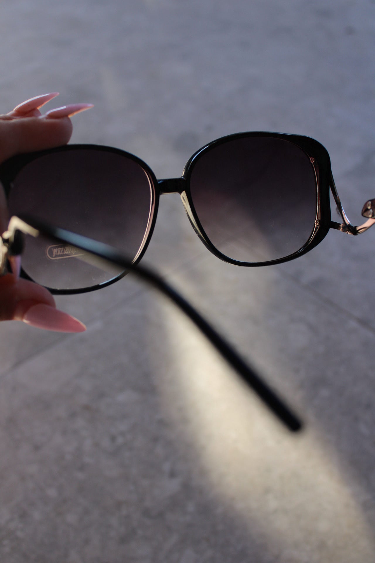 Oversized Sunglasses with Mermaid tail