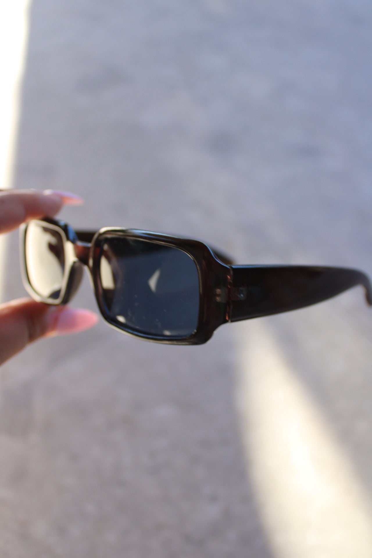 Blue Lense Square Sunglasses