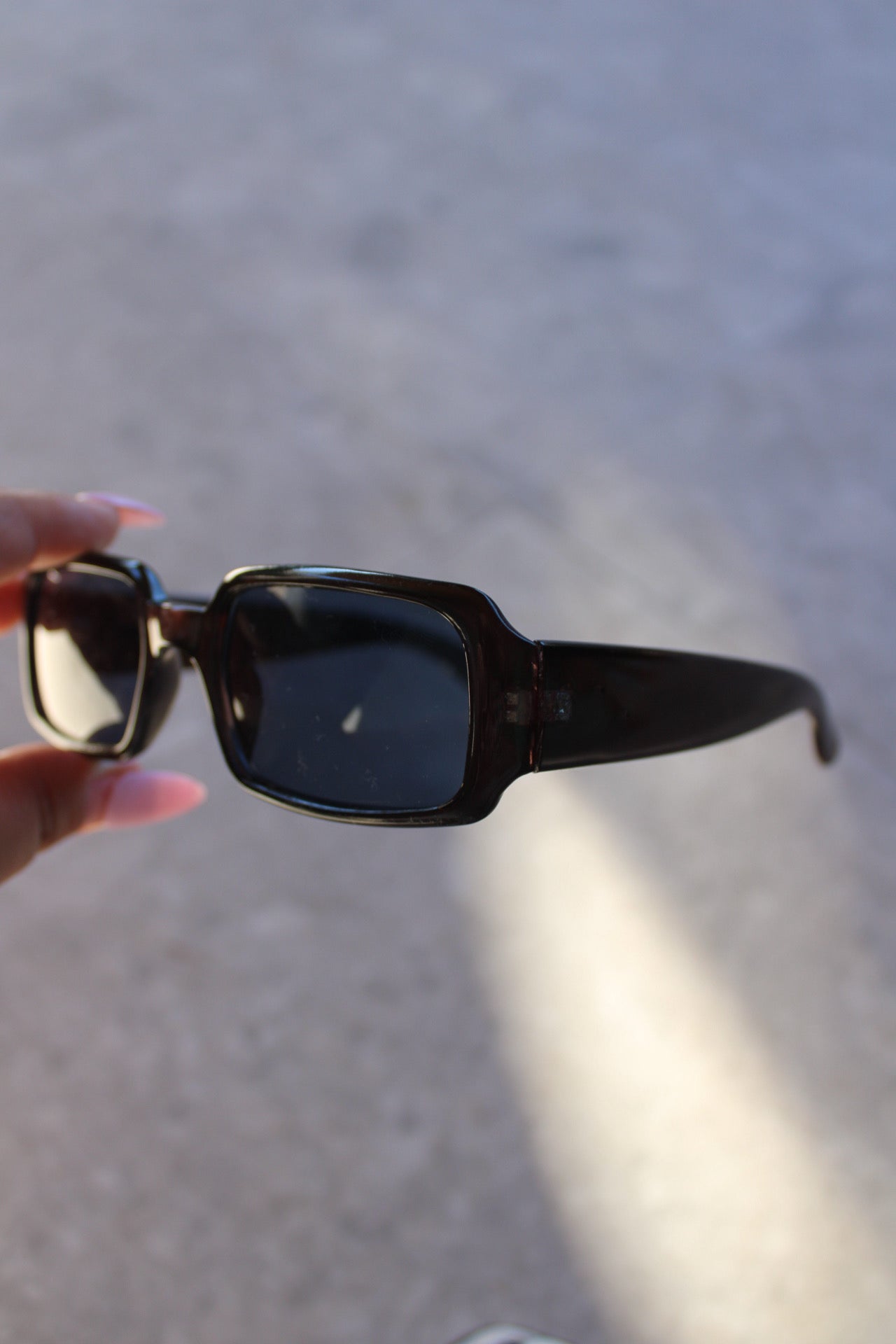 Blue Lense Square Sunglasses
