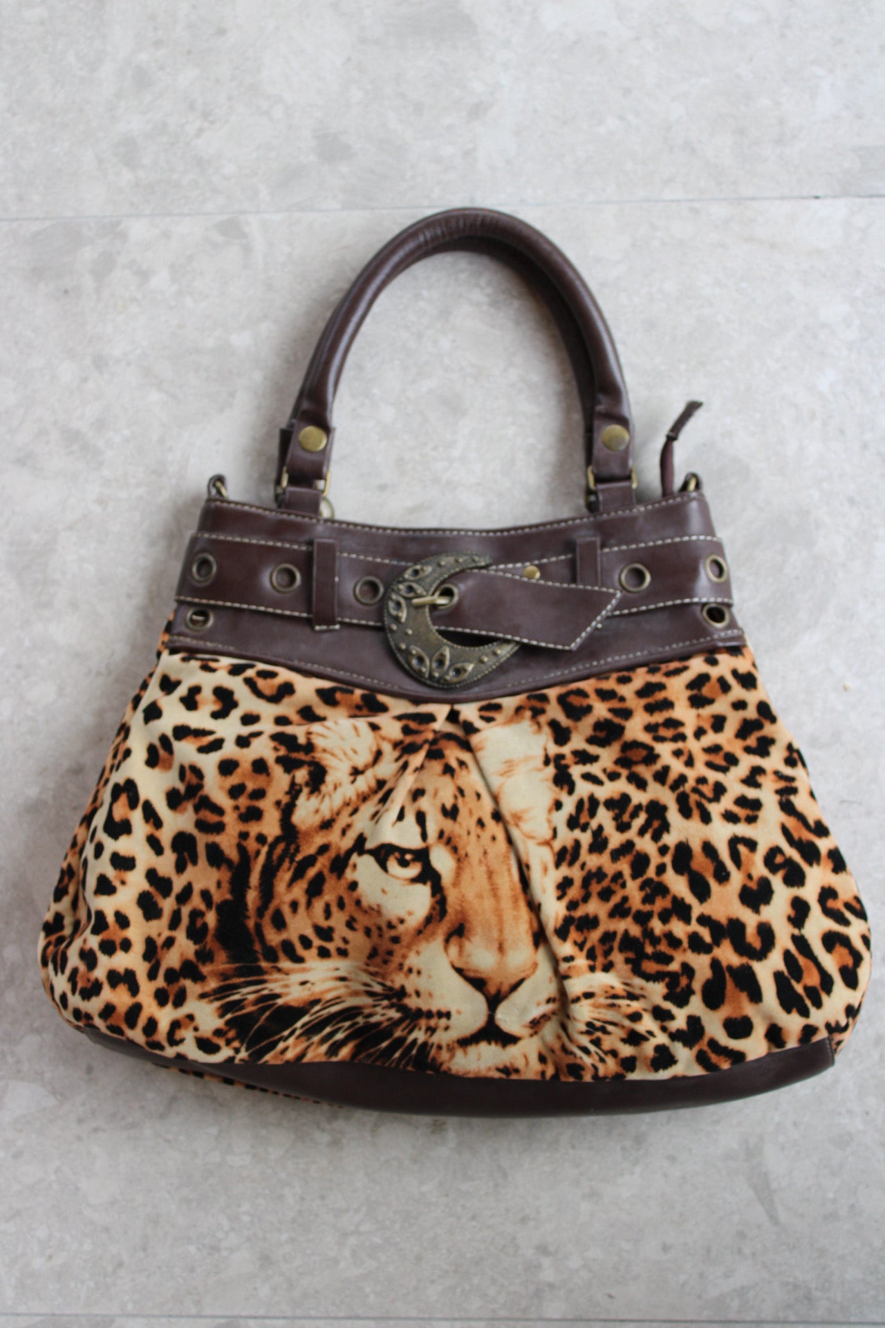 Leopard Buckle Bag