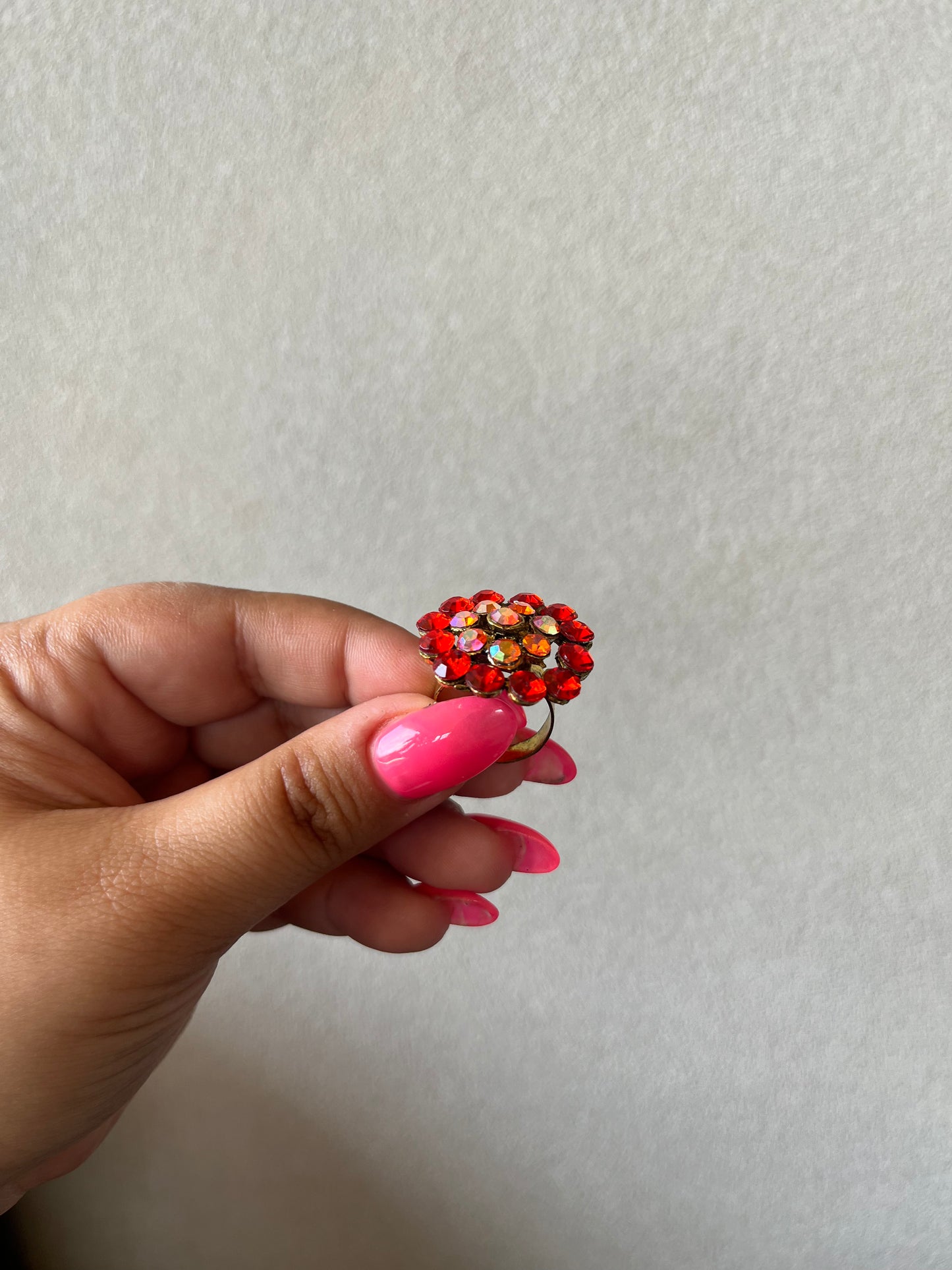 Red Flower Ring