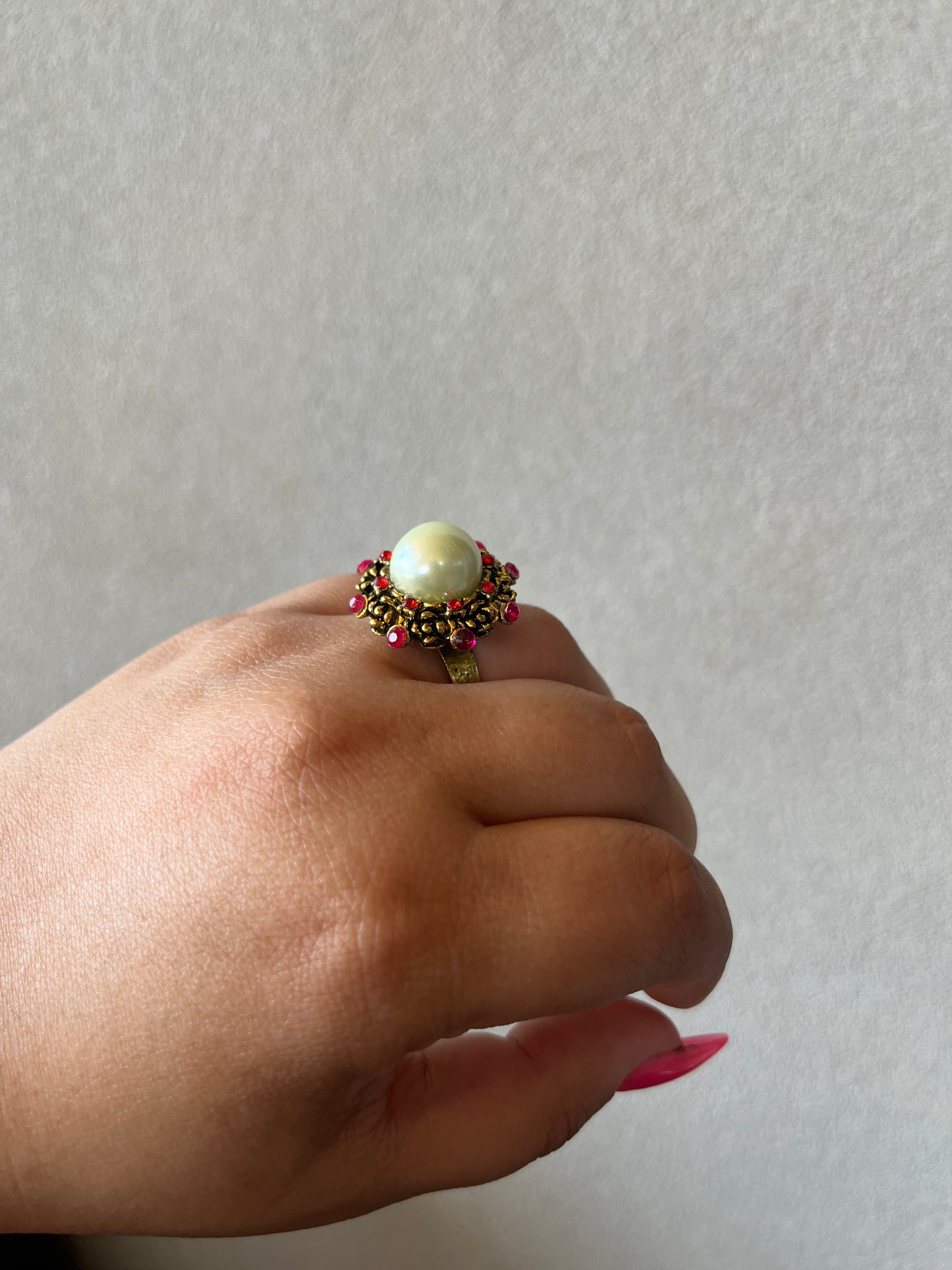 Blue Pearl Ring