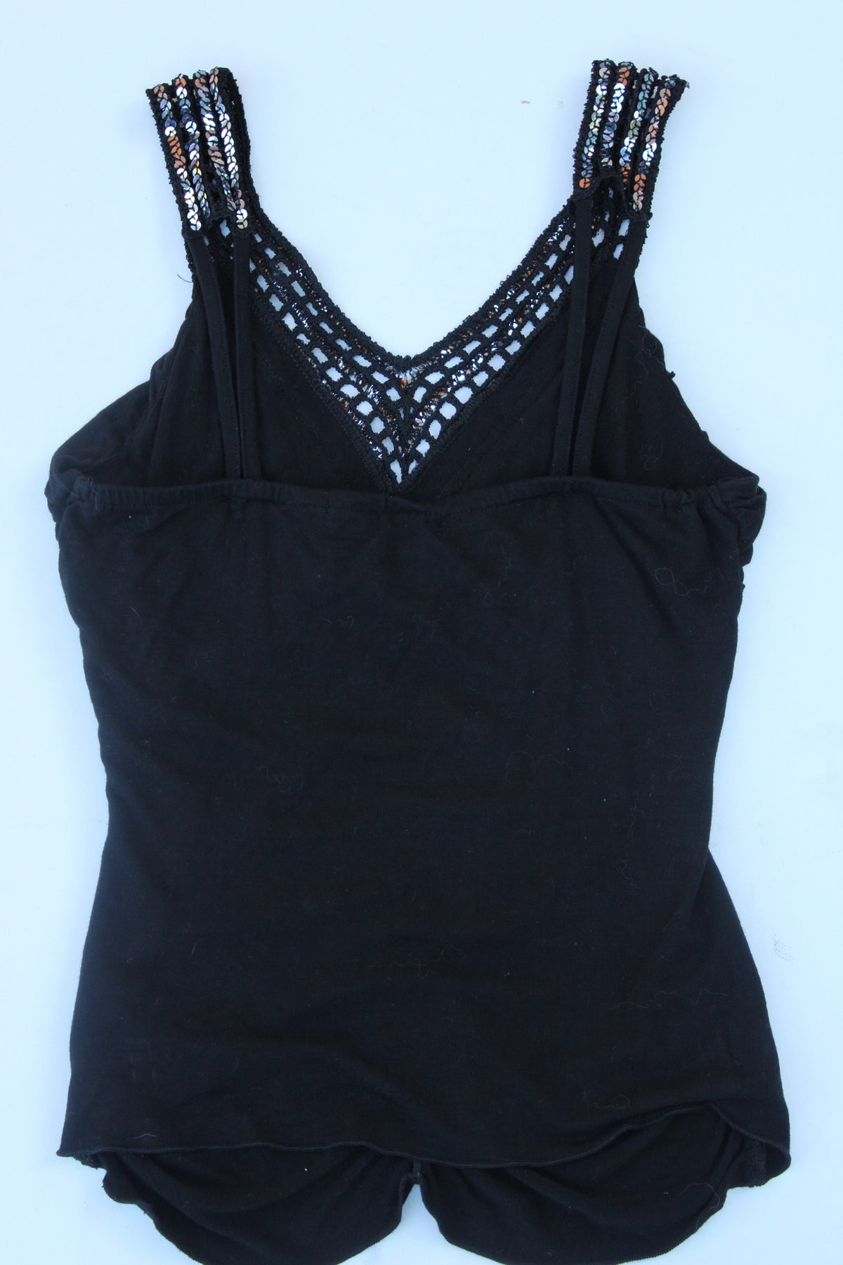 Sequin Gathered Top