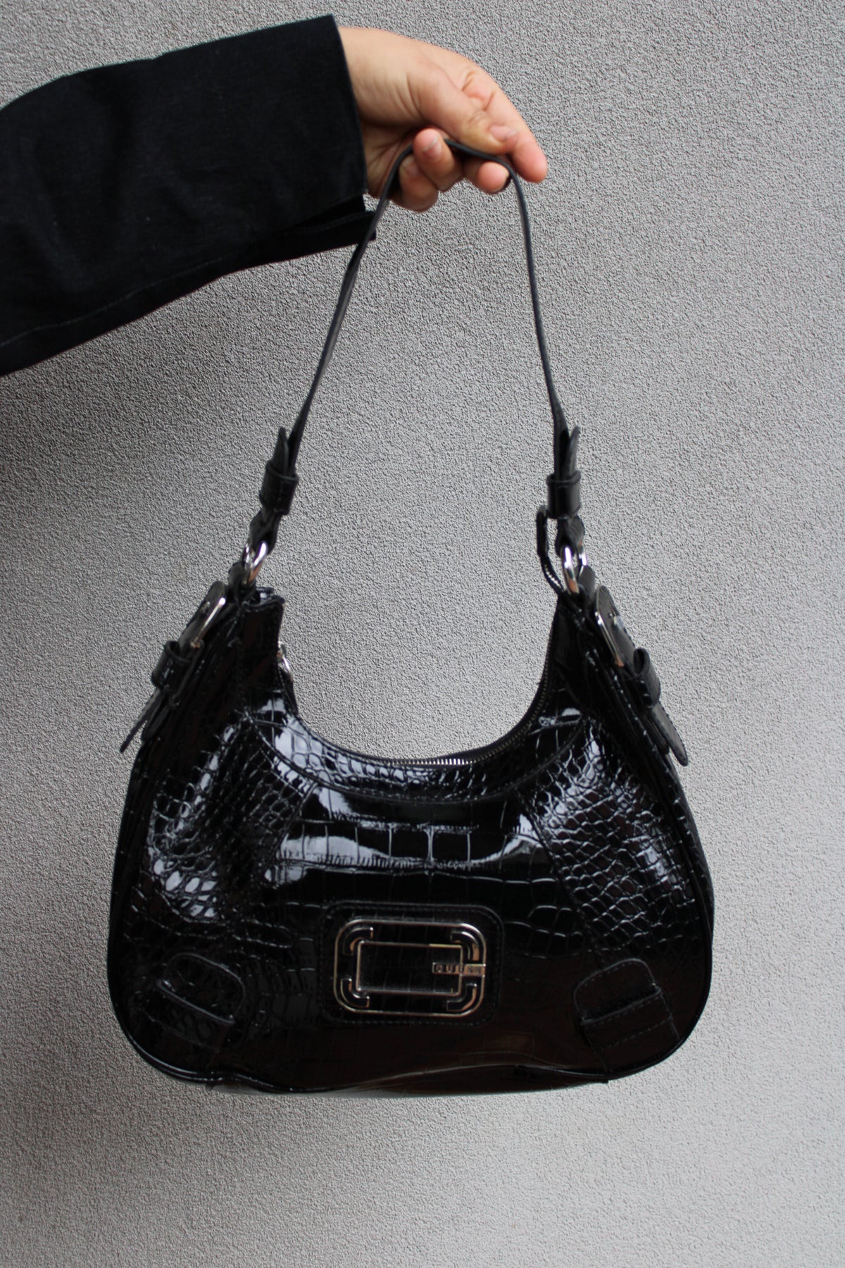Vintage Leather Croc guess Bag