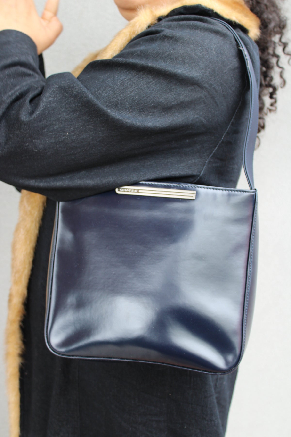 Navy Blue 90s Guess bag