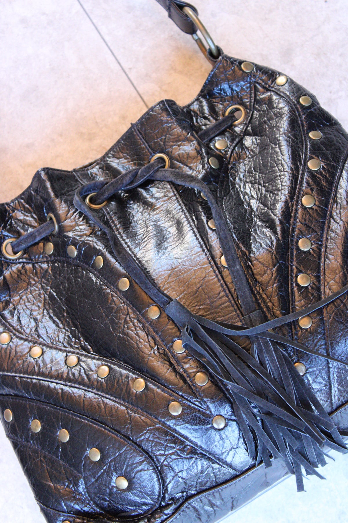 Studded Leather Bag