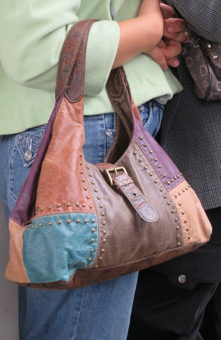 Leather Studded Bag