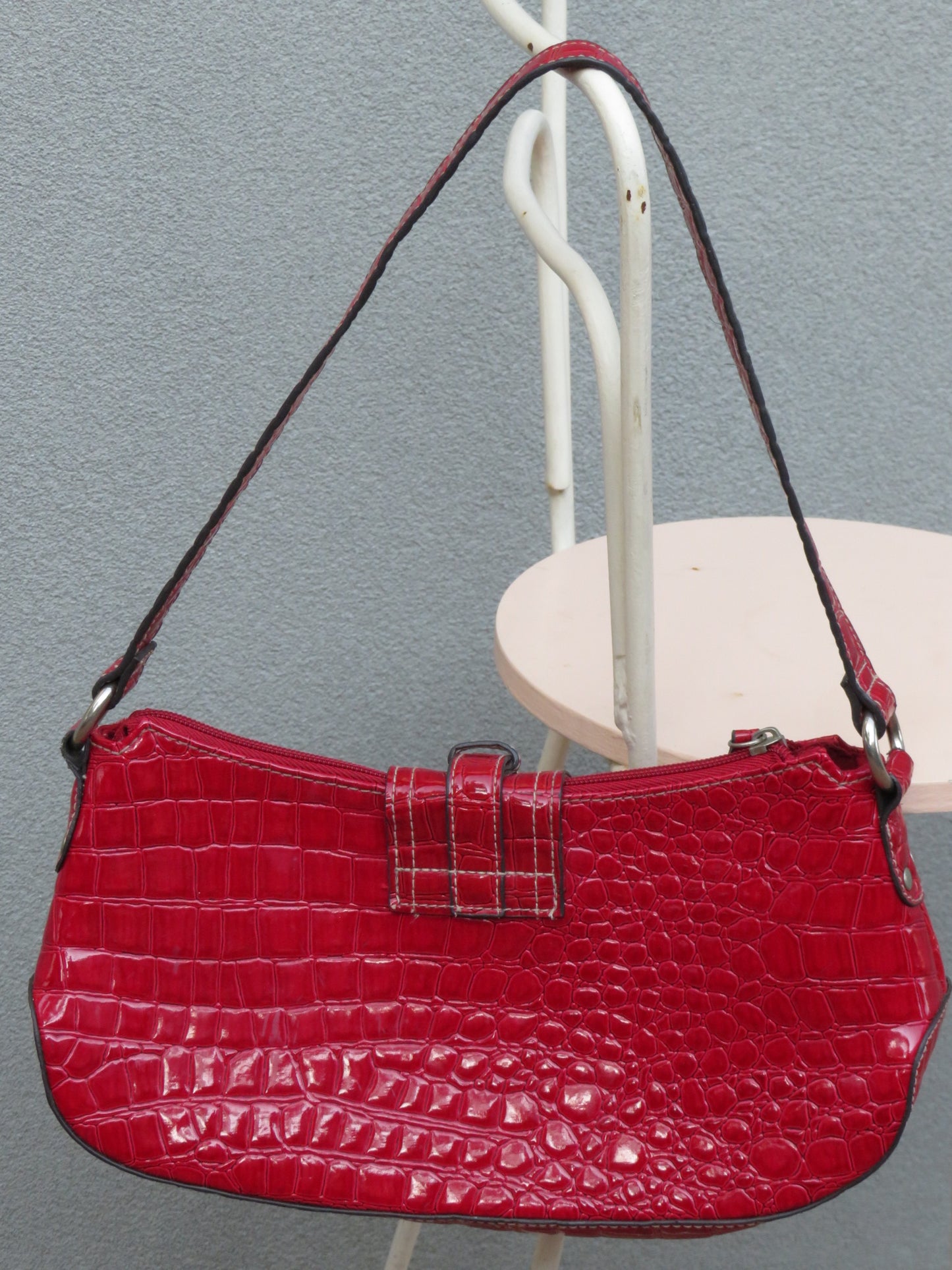 Red Croc Shoulder Bag