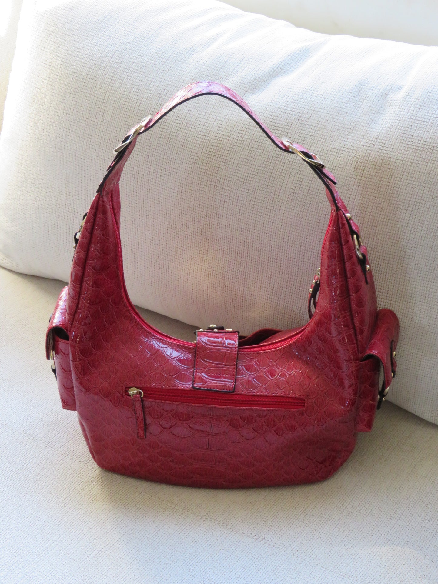 Croc Red/Pink Guess Bag