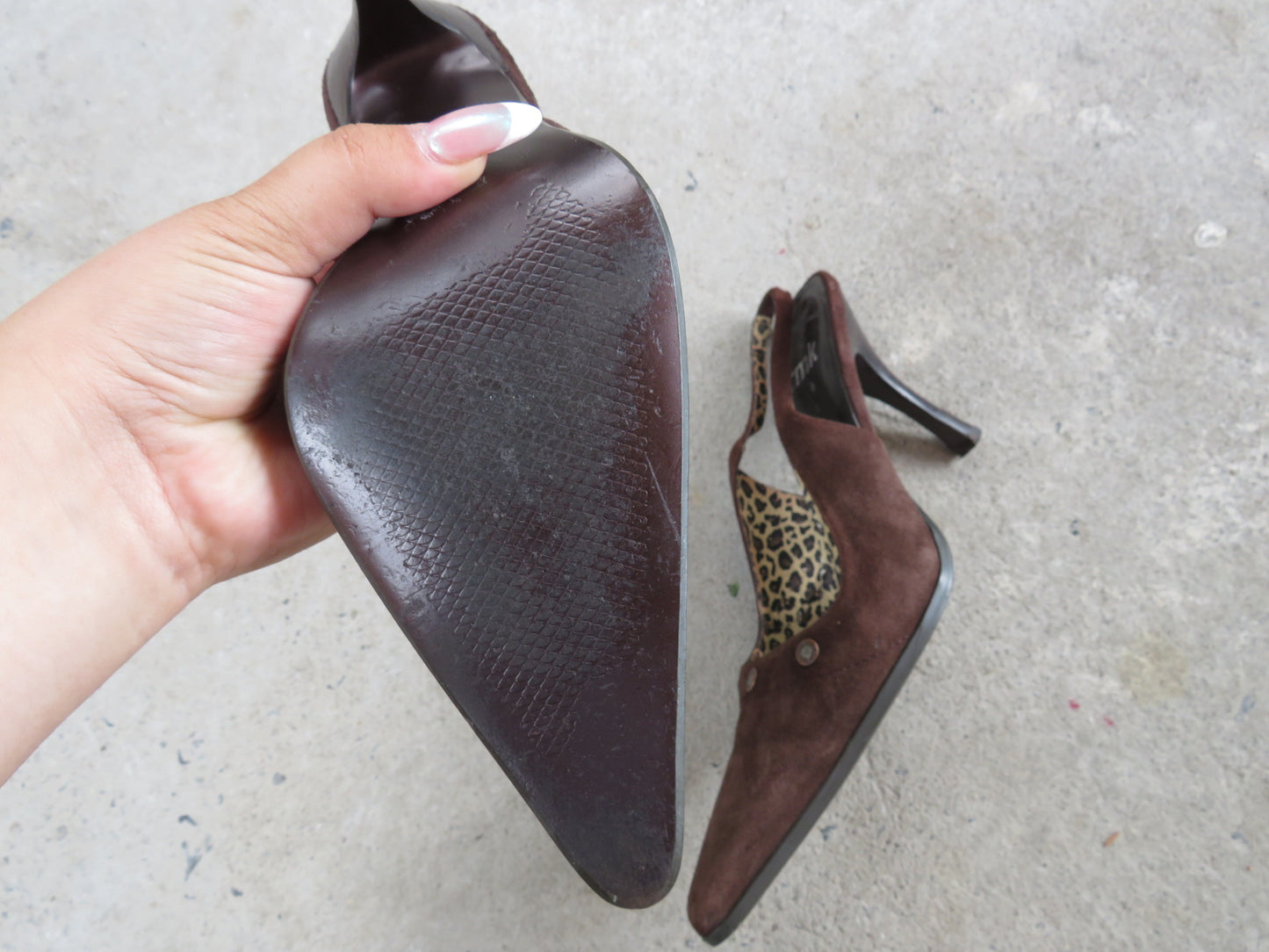 Suede Brown Heels