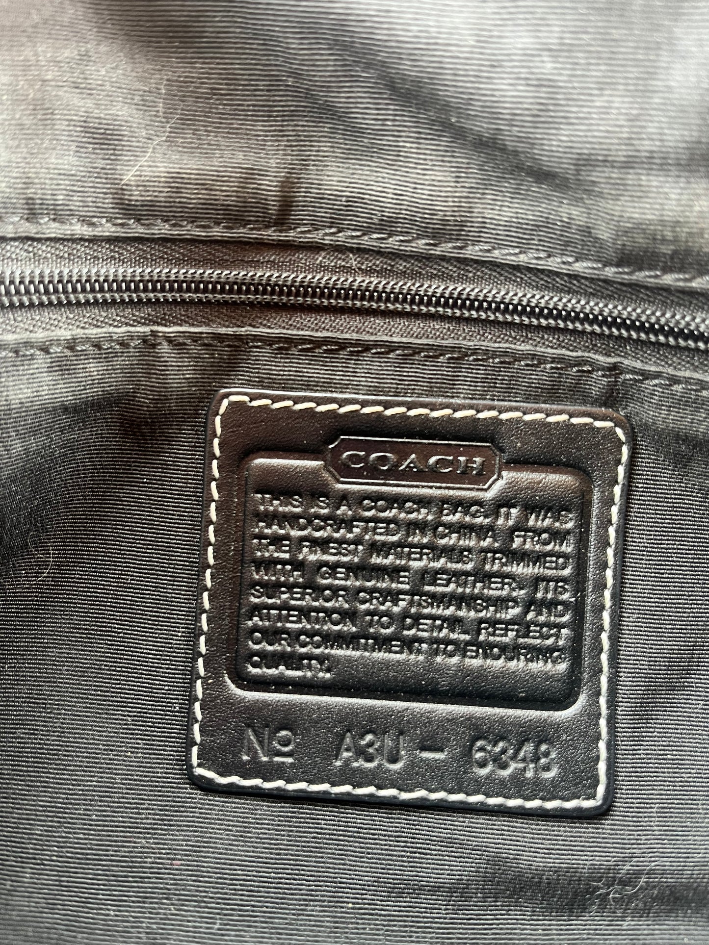 Vintage Monogram Coach Demi Bag