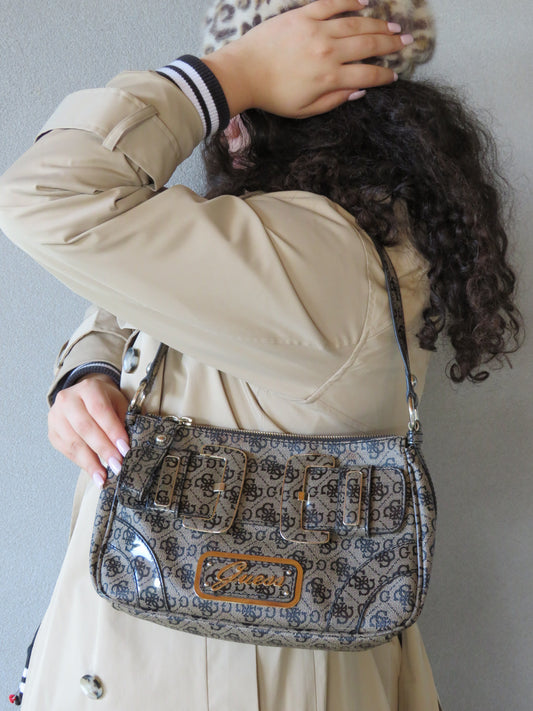 Guess Monogram Shoulder Bag