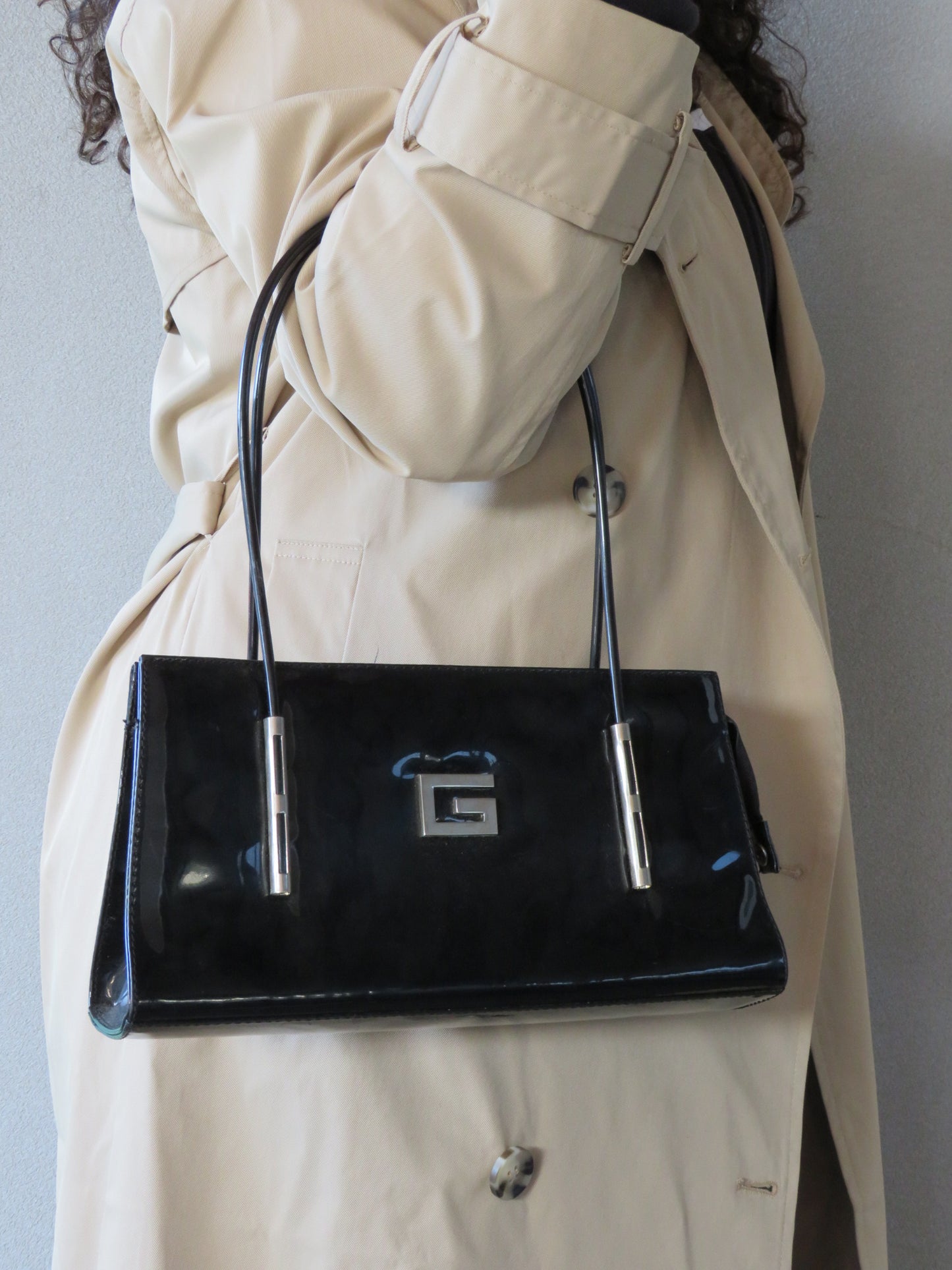 G Paitent Leather Bag
