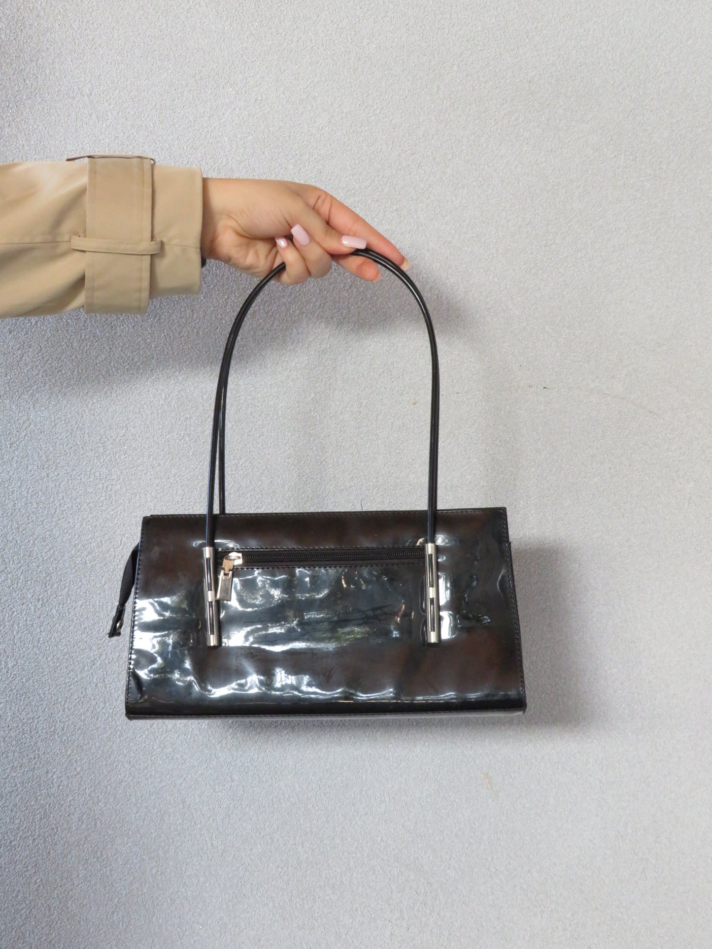 G Paitent Leather Bag