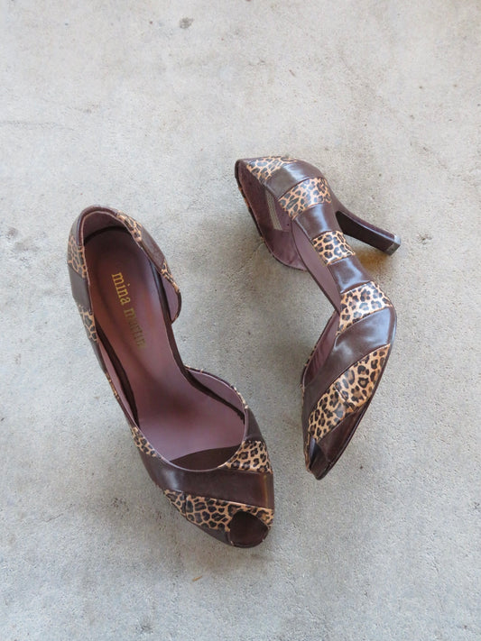 Brown/Leopard Heels