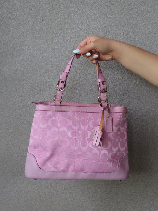 RARE Pink Coach Monogram Bag
