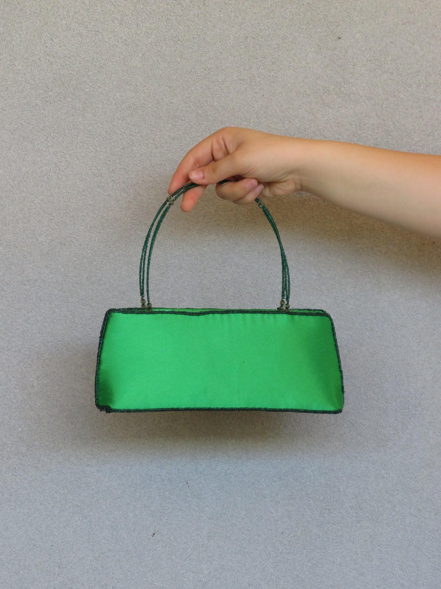Green Beaded Handbag