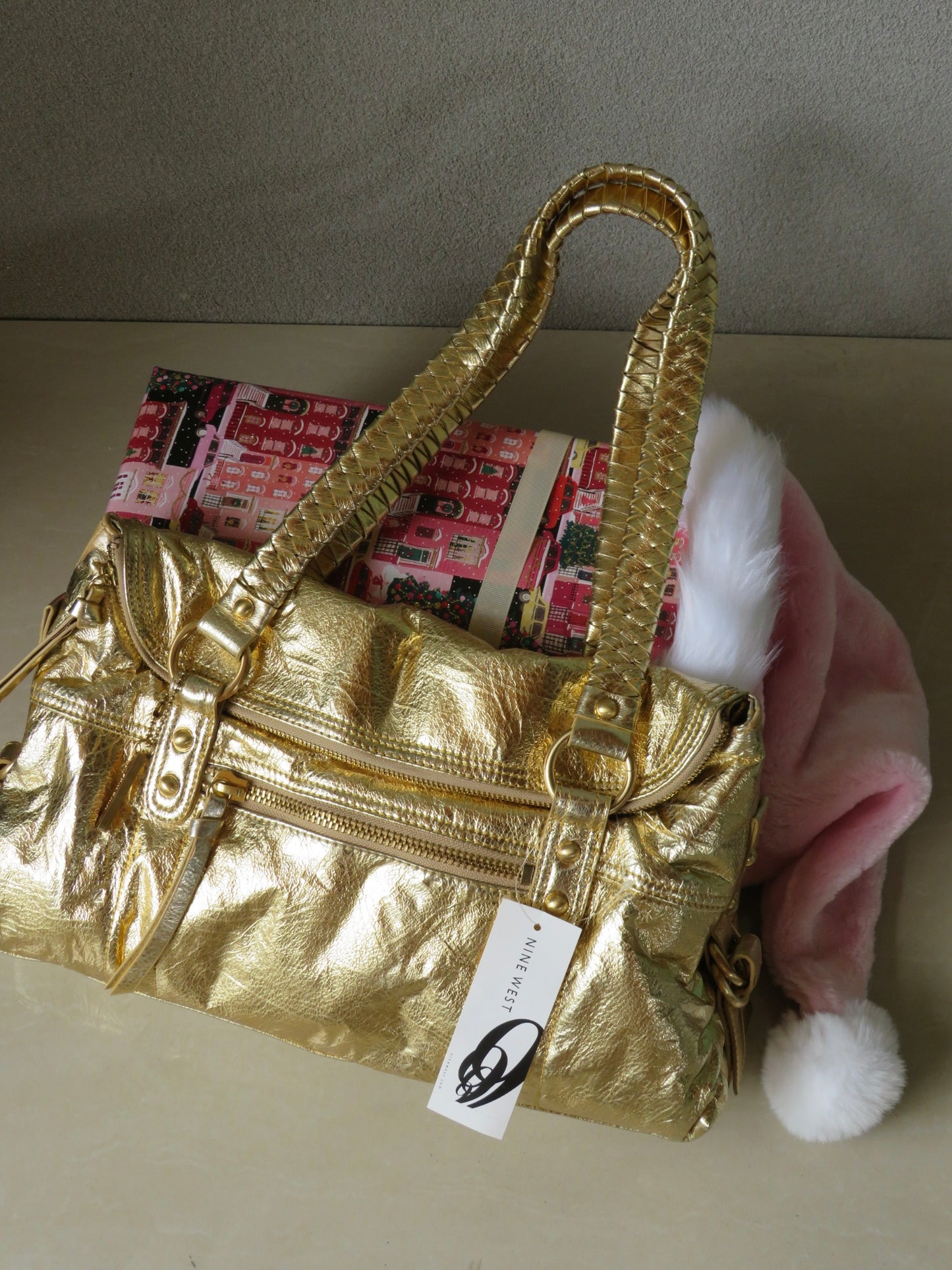 Metallic Gold Nine West Bag