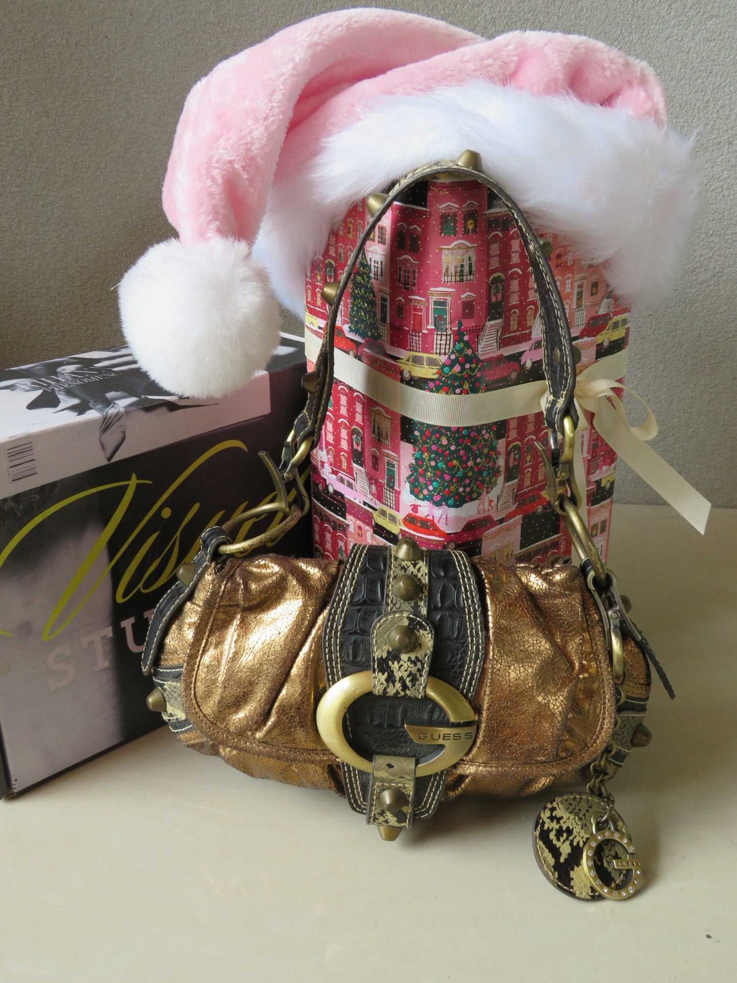 Bronze Guess Shoulder Bag