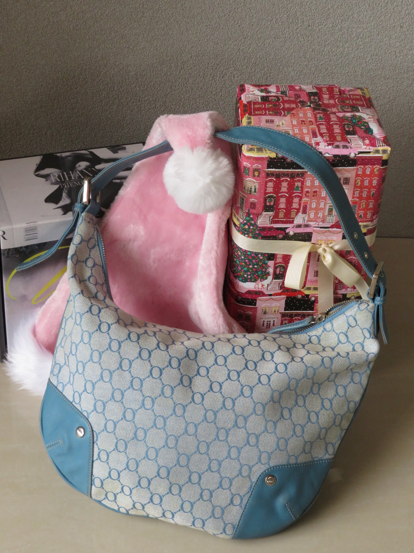 Monogram Blue Oroton Bag