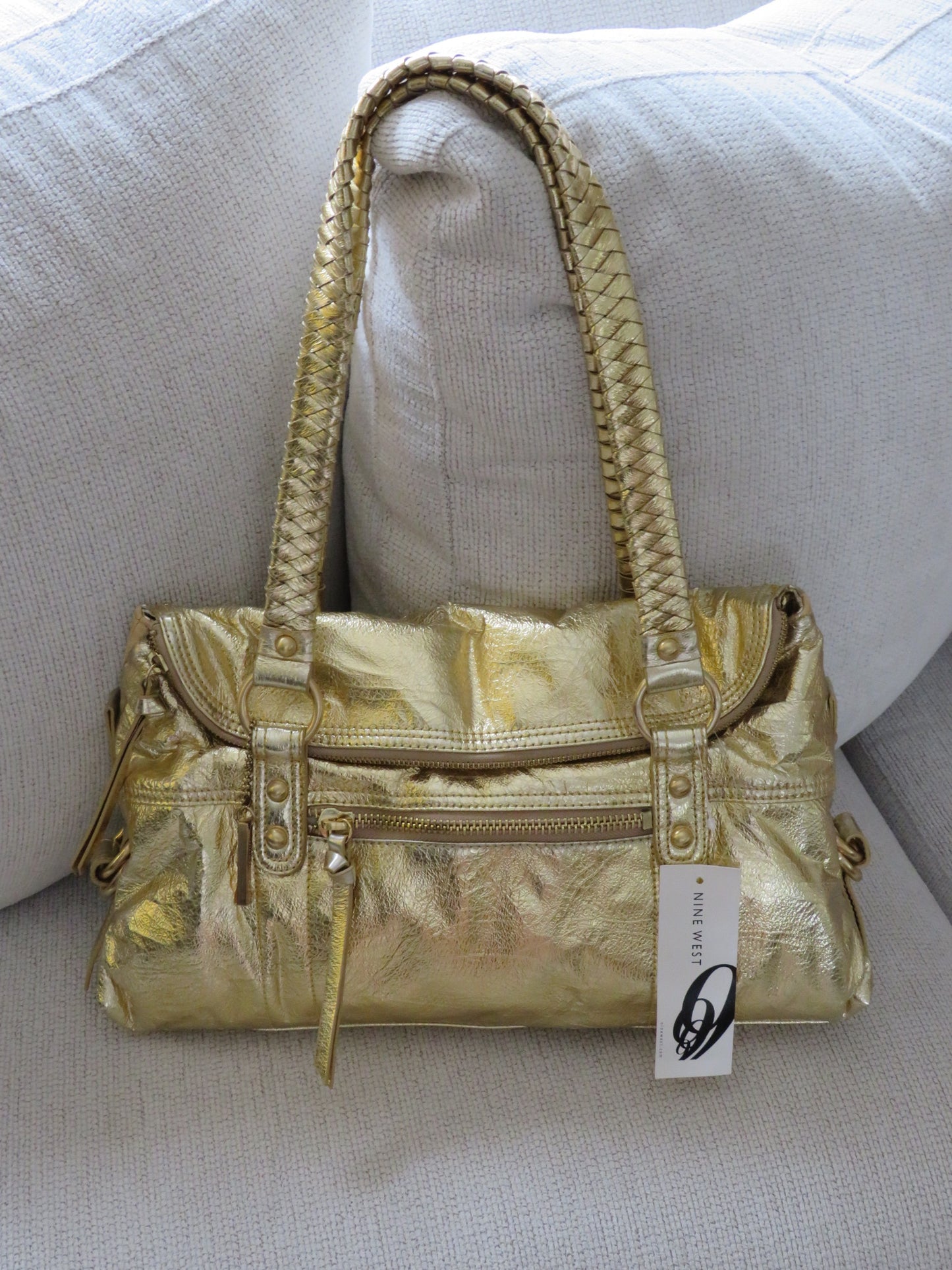 Metallic Gold Nine West Bag