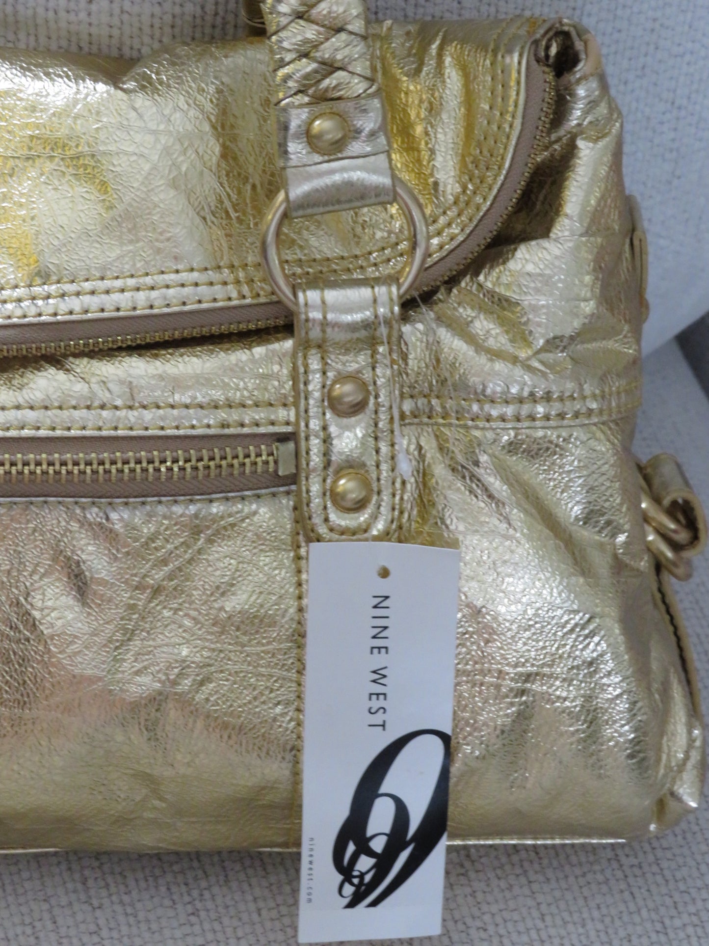 Metallic Gold Nine West Bag