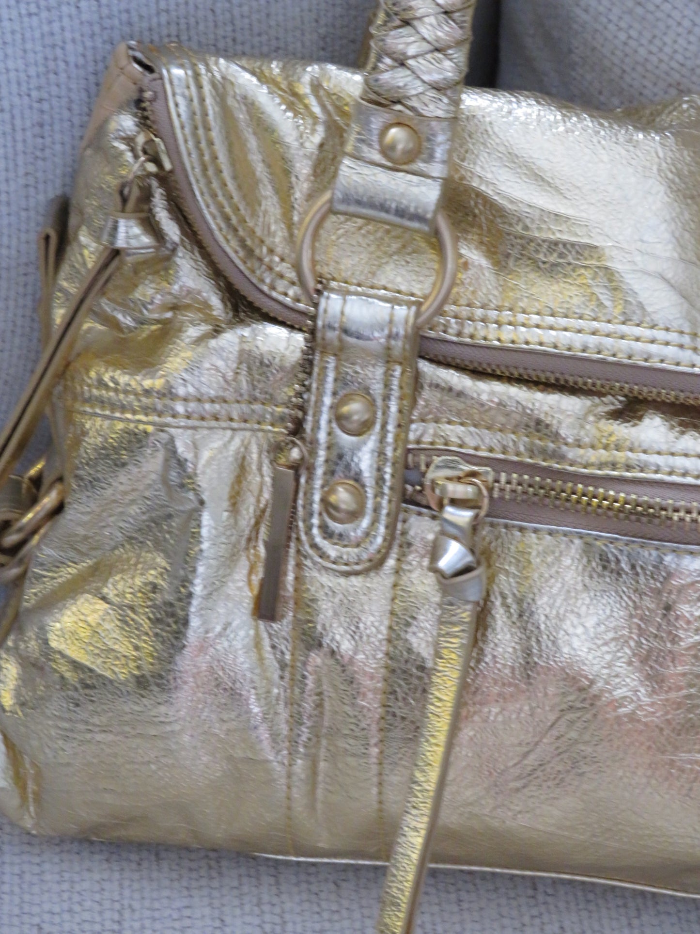 Metallic Gold Nine West Bag