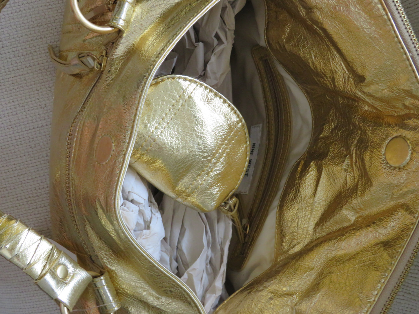 Metallic Gold Nine West Bag