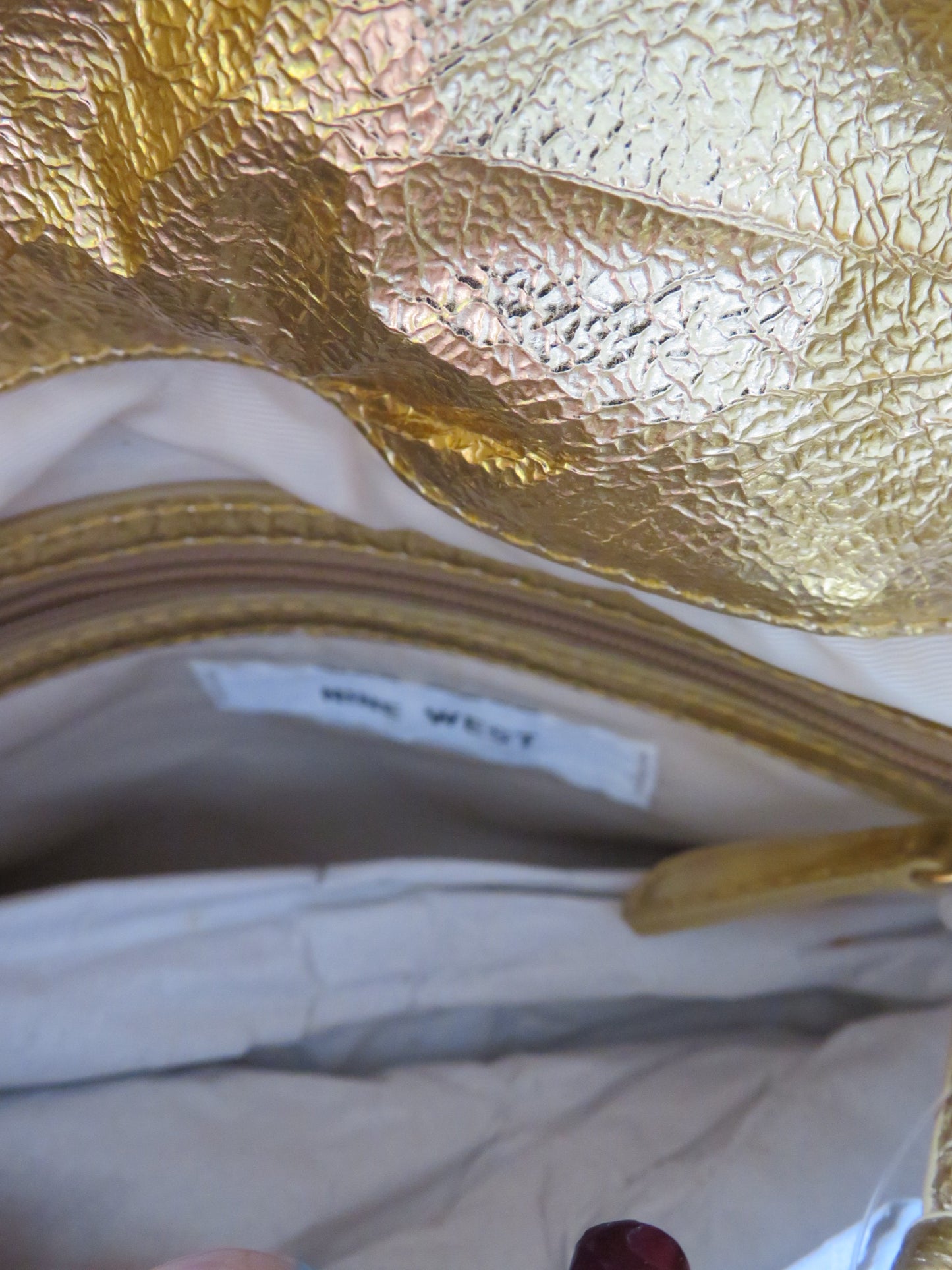 Metallic Gold Nine West Bag