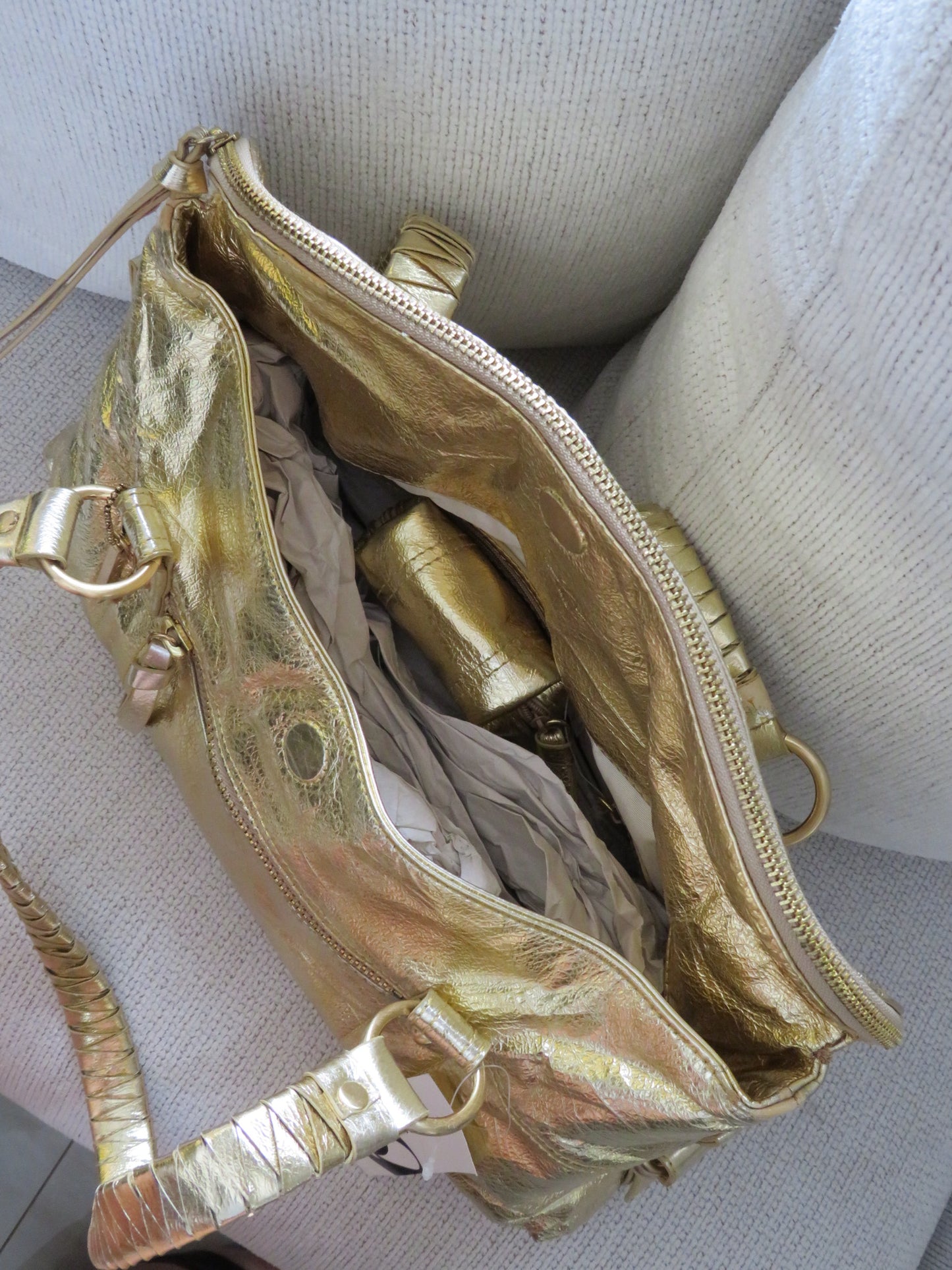 Metallic Gold Nine West Bag