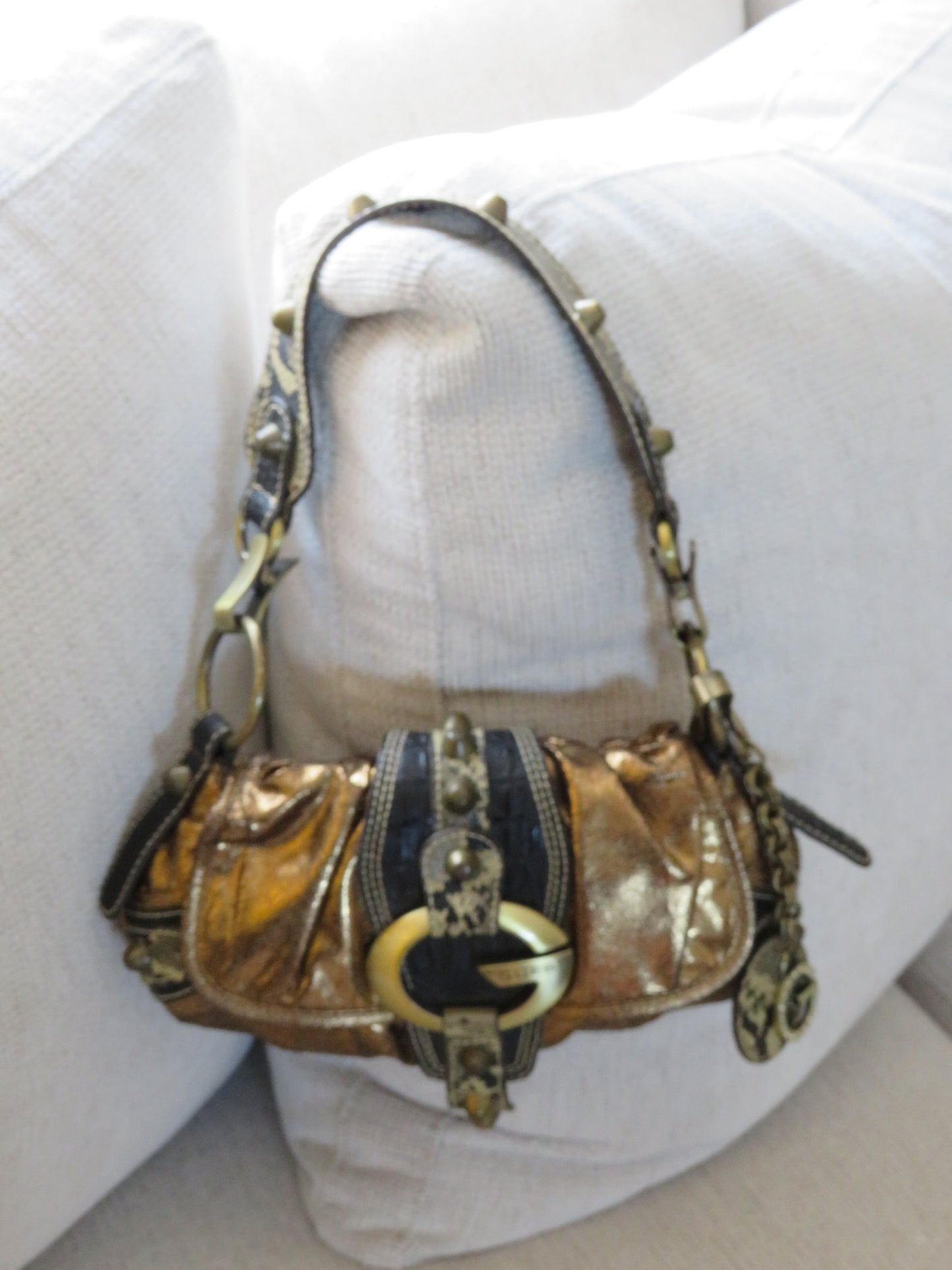 Bronze Guess Shoulder Bag