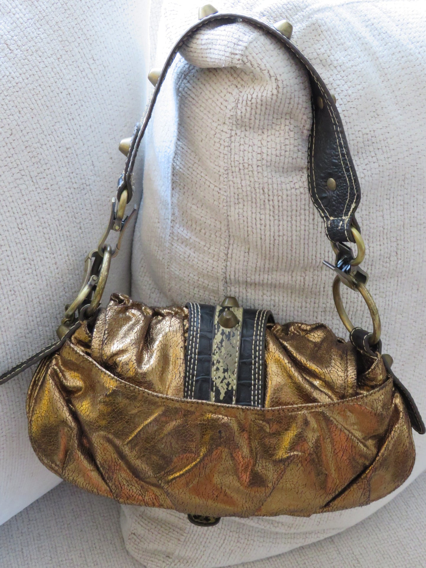 Bronze Guess Shoulder Bag