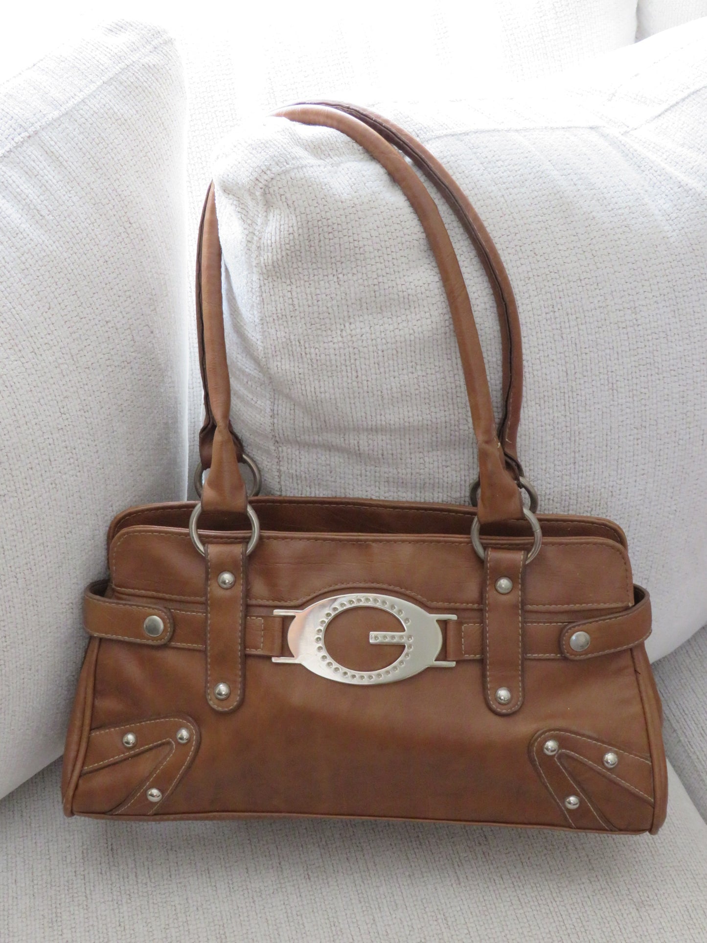 Studded Brown G Bag