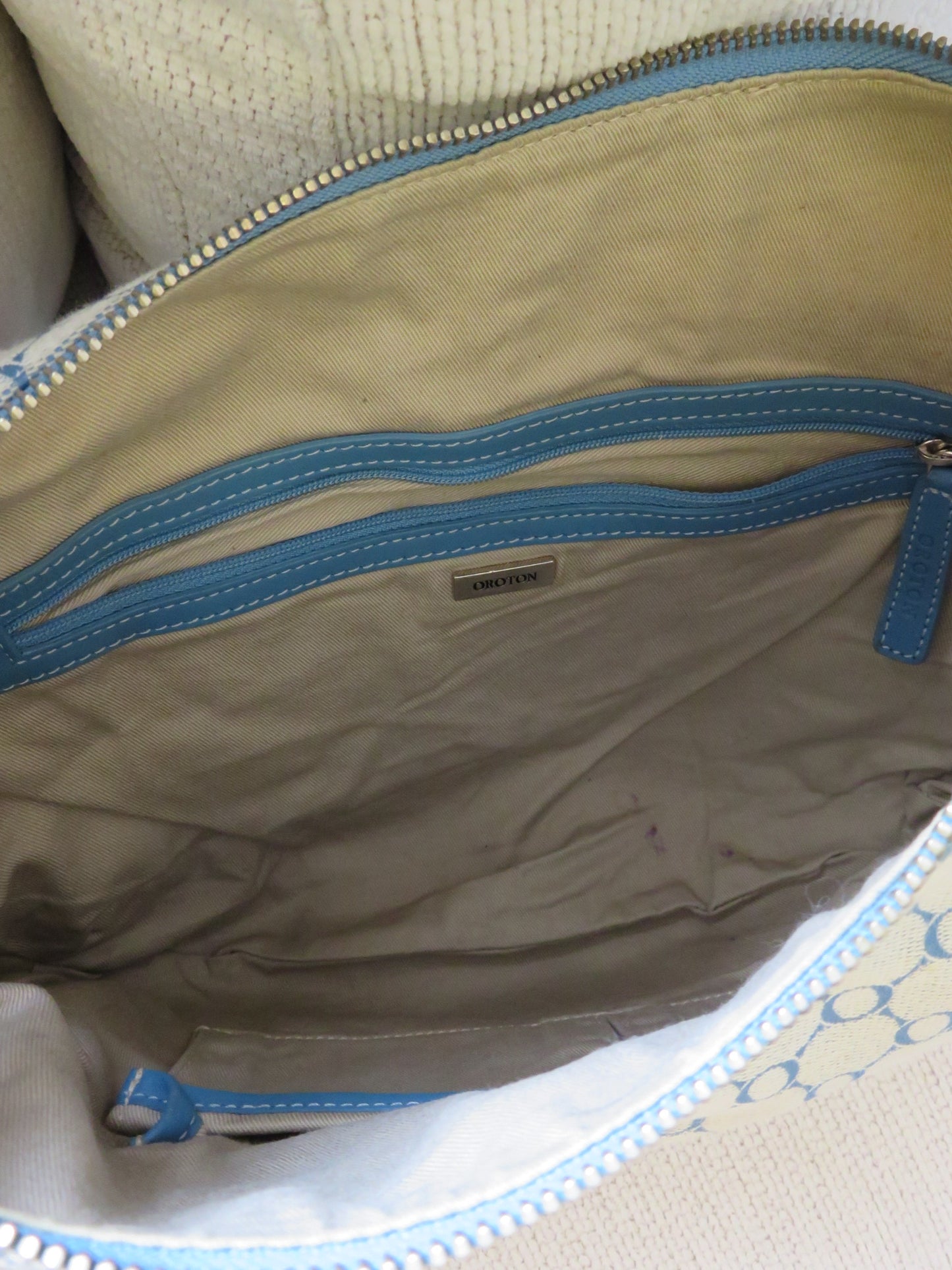 Monogram Blue Oroton Bag