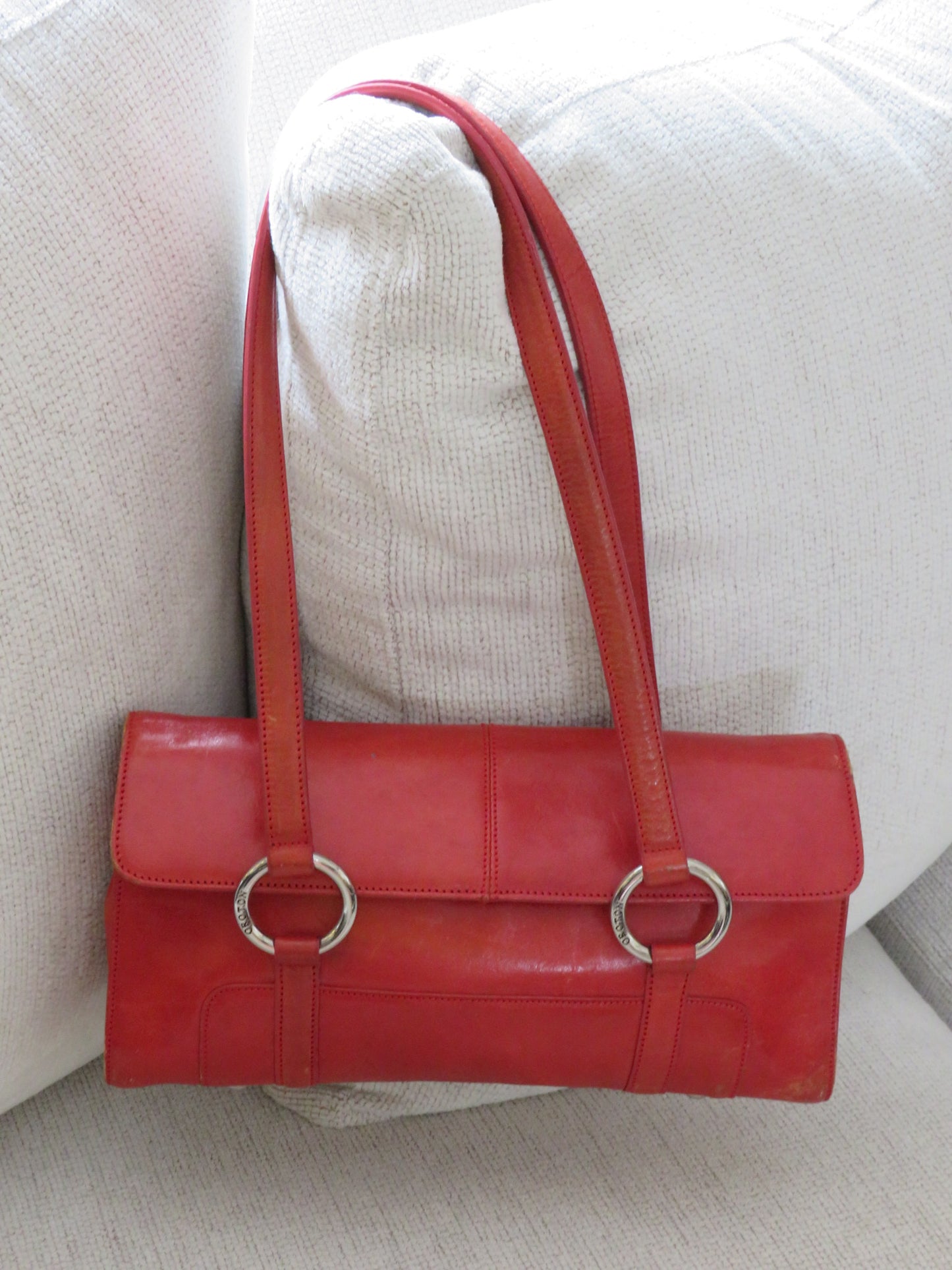 Red Leather Oroton Bag