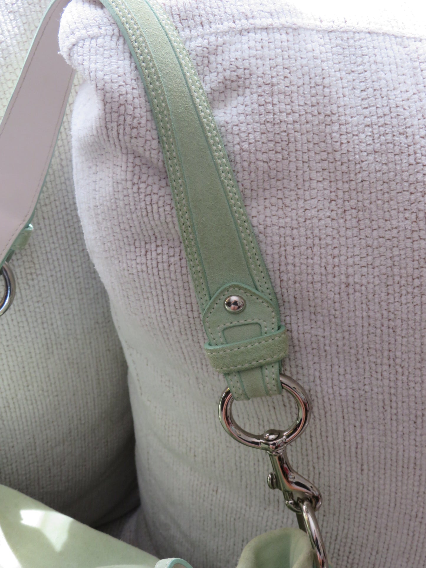 MInt Green Suede Coach Bag
