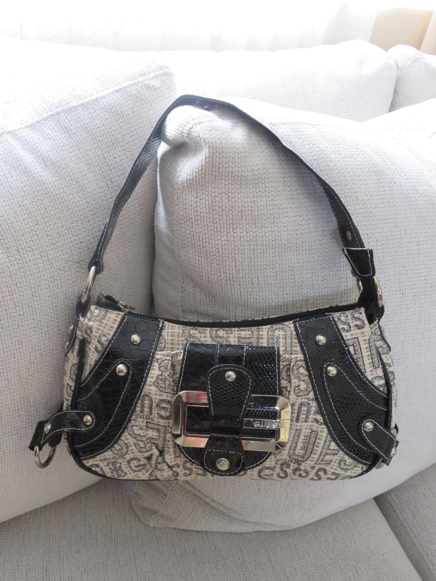 Vintage Guess Sparkly Monogram Bag
