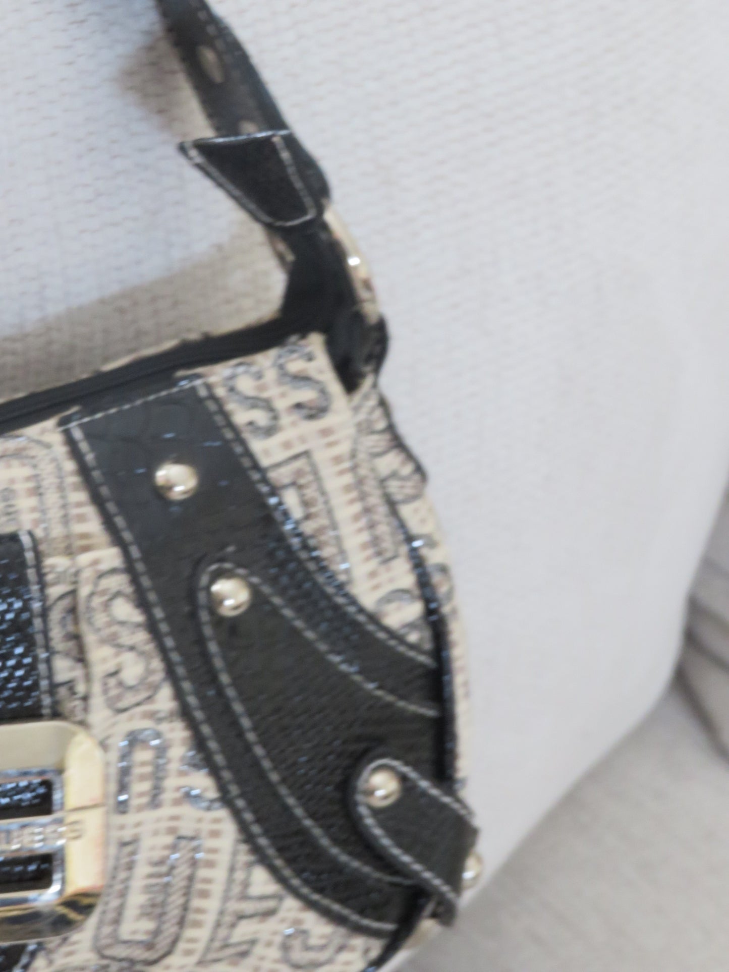 Vintage Guess Sparkly Monogram Bag