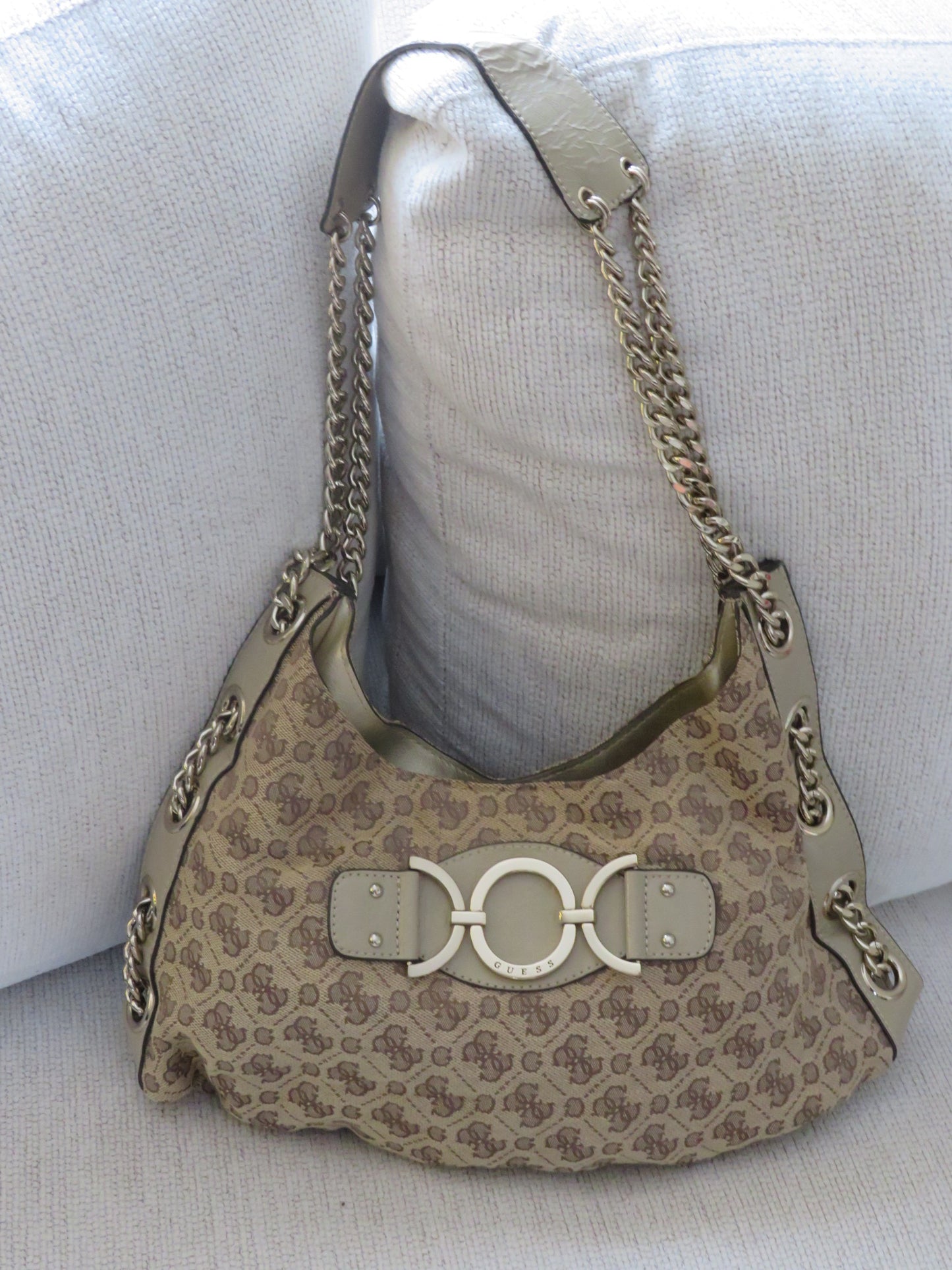 Vintage Guess Monogram Chain Bag